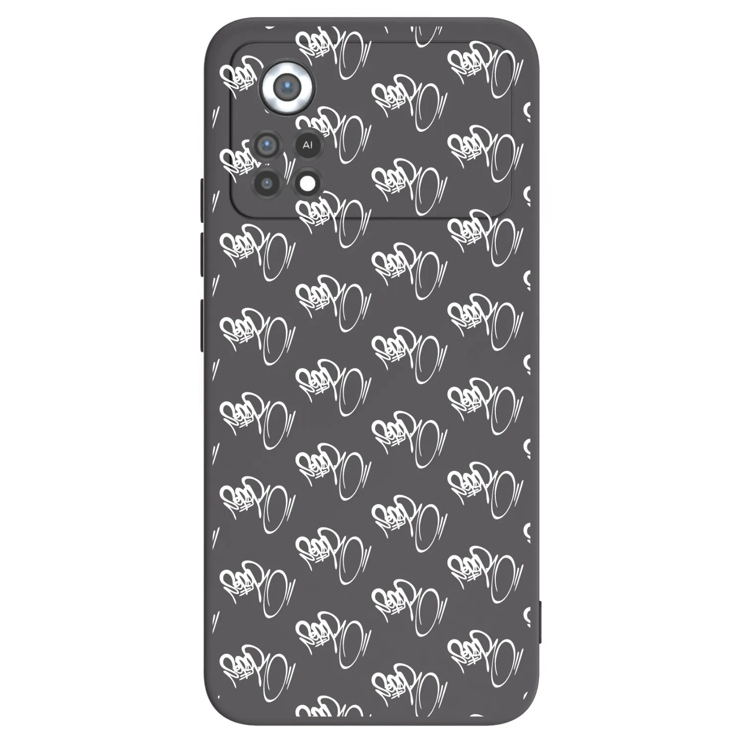 Picasee silikonový černý obal pro Xiaomi Poco X4 Pro 5G - Separ - White On Black