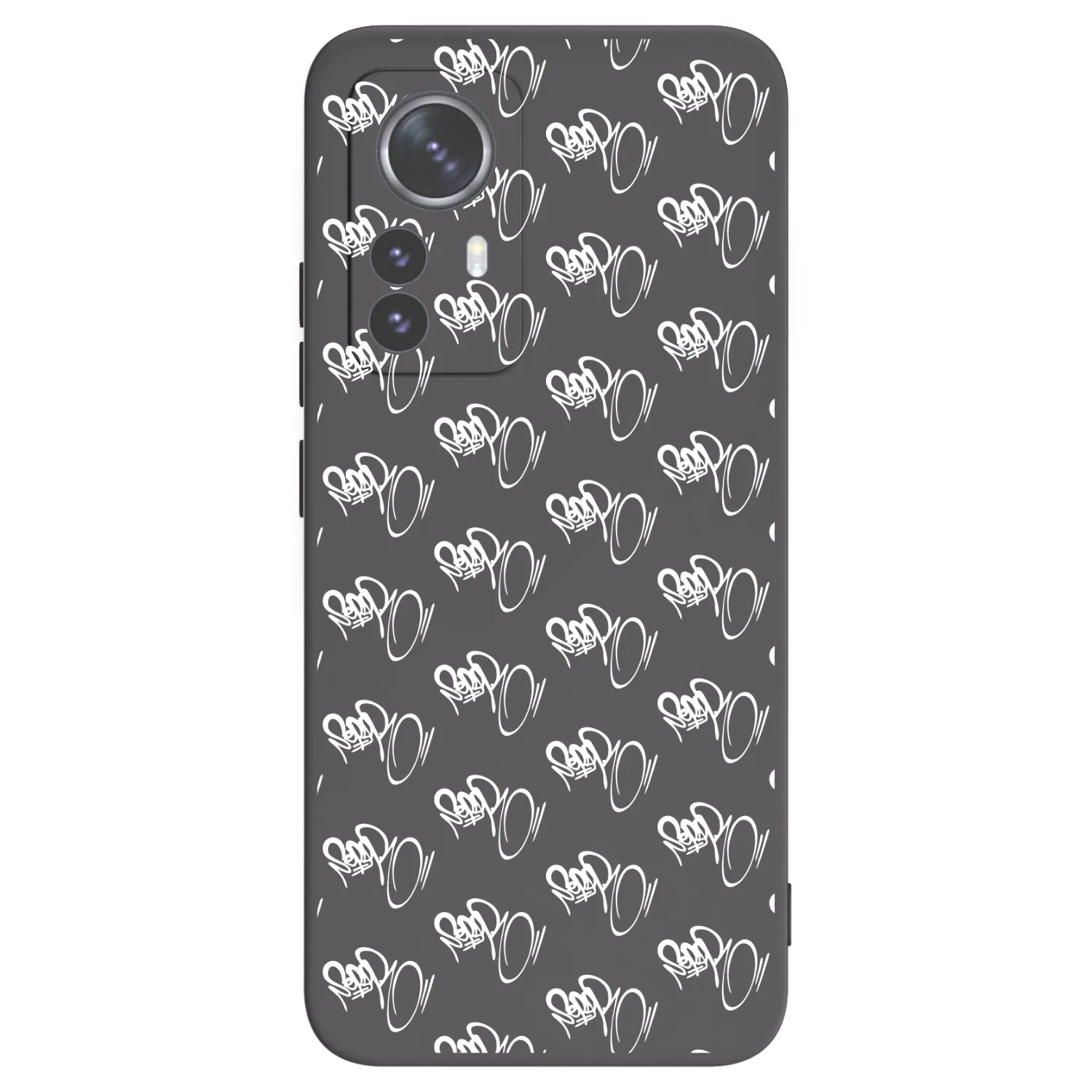 Picasee silikonový černý obal pro Xiaomi 12 Pro - Separ - White On Black