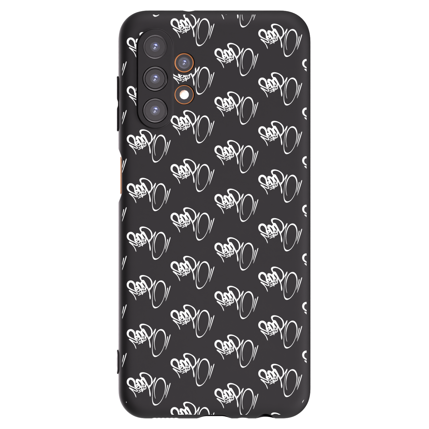 Picasee silikonový černý obal pro Samsung Galaxy A13 4G A135 - Separ - White On Black