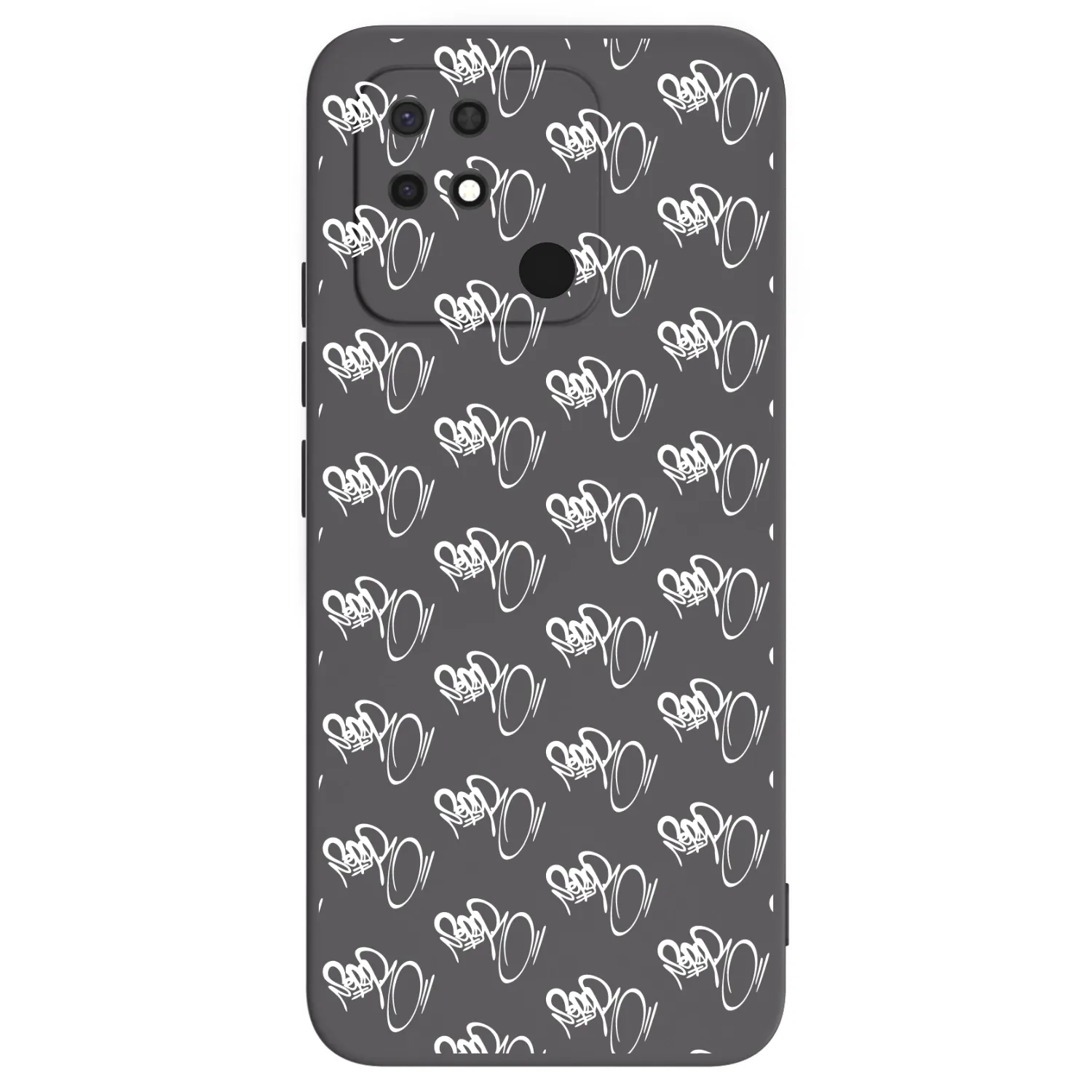 Picasee silikonový černý obal pro Xiaomi Redmi 10C - Separ - White On Black