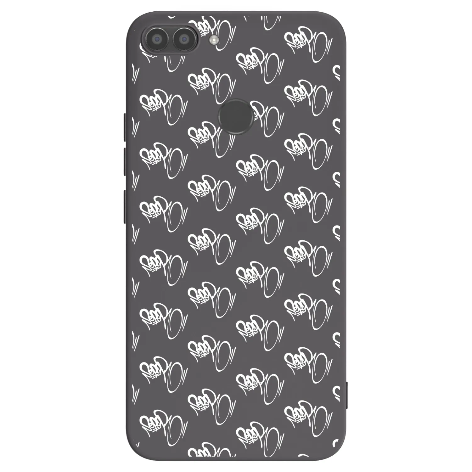 Picasee silikonový černý obal pro Huawei P Smart - Separ - White On Black