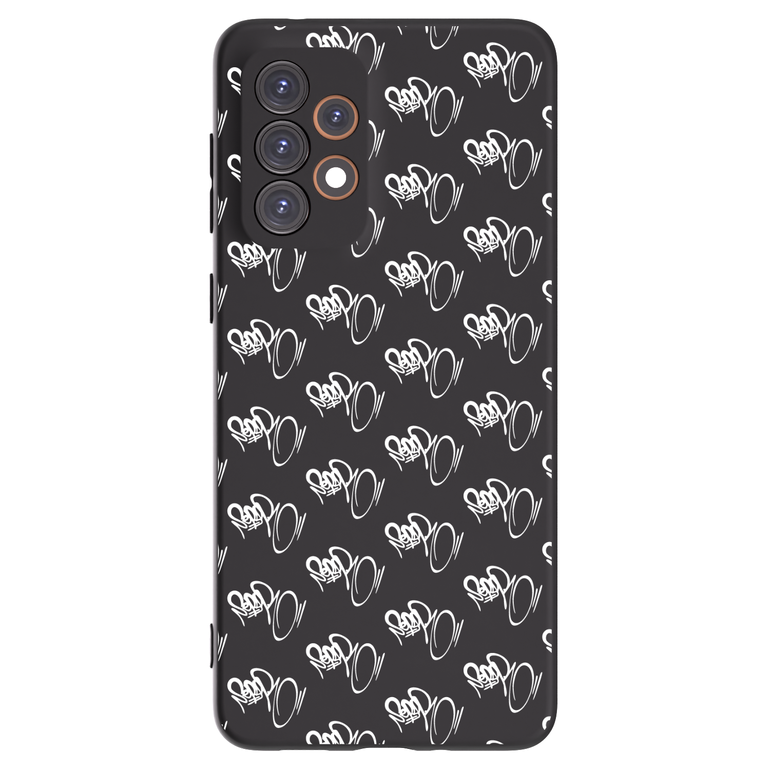 Picasee silikonový černý obal pro Samsung Galaxy A33 5G A336 - Separ - White On Black