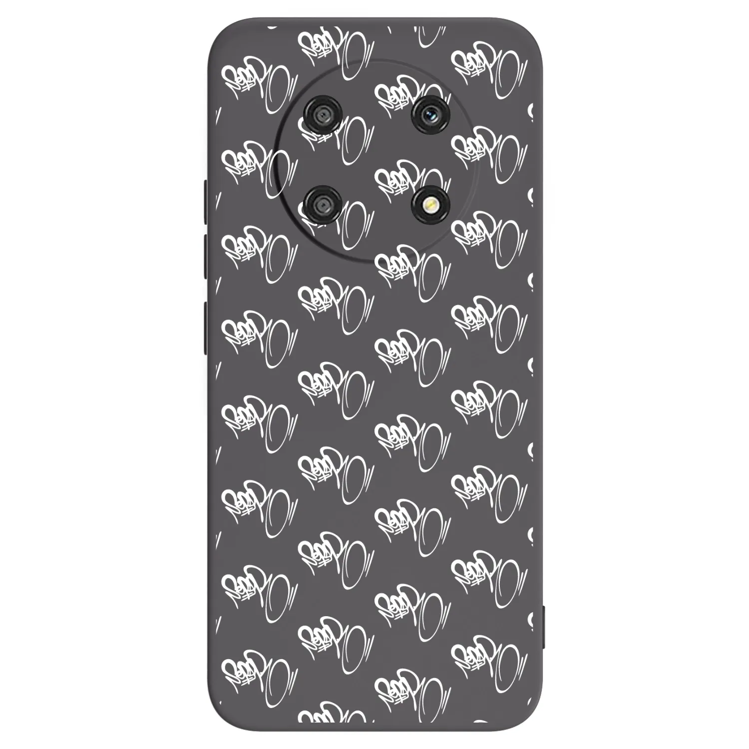 Picasee silikonový černý obal pro Honor Magic4 Lite 5G - Separ - White On Black