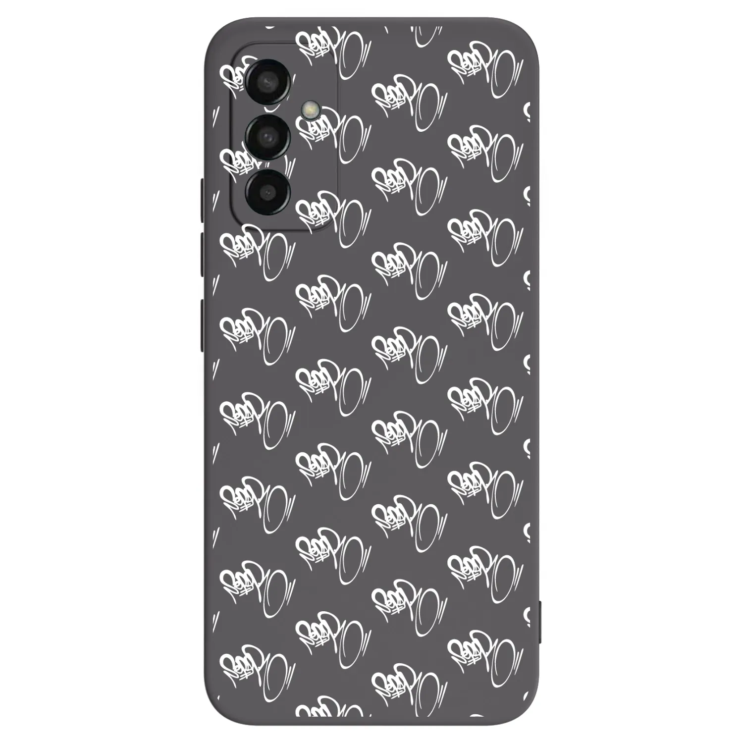 Picasee silikonový černý obal pro Samsung Galaxy M13 M135F - Separ - White On Black