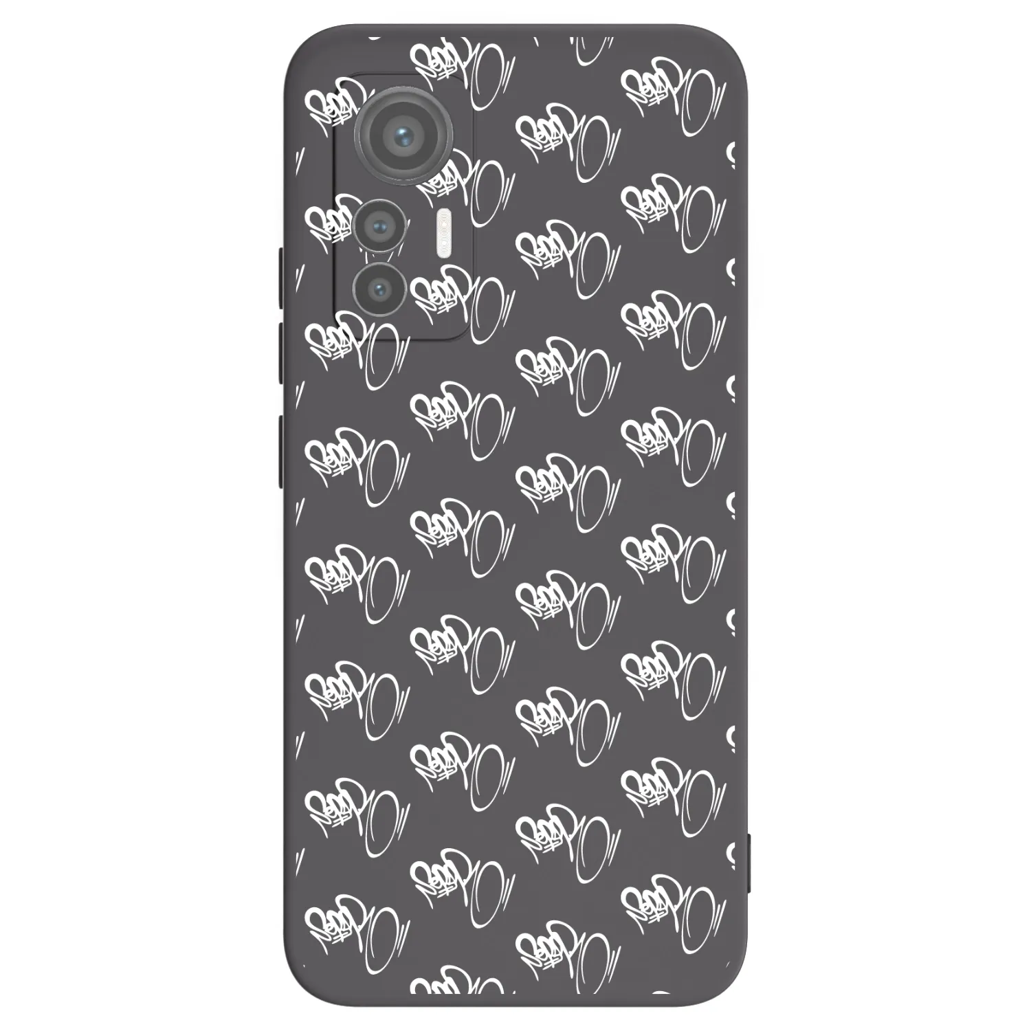 Picasee silikonový černý obal pro Xiaomi 12 Lite - Separ - White On Black