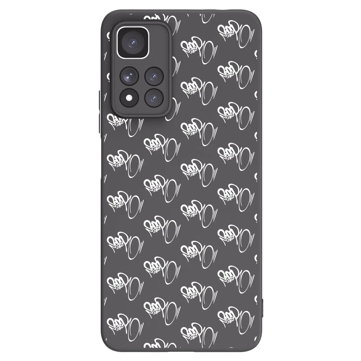Picasee silikonový černý obal pro Xiaomi Redmi Note 11 Pro+ 5G - Separ - White On Black