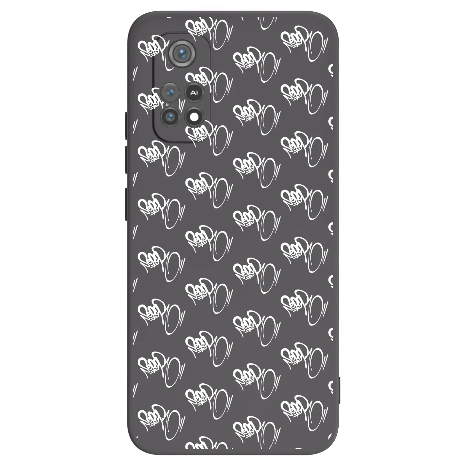 Picasee silikonový černý obal pro Xiaomi Poco M4 Pro - Separ - White On Black