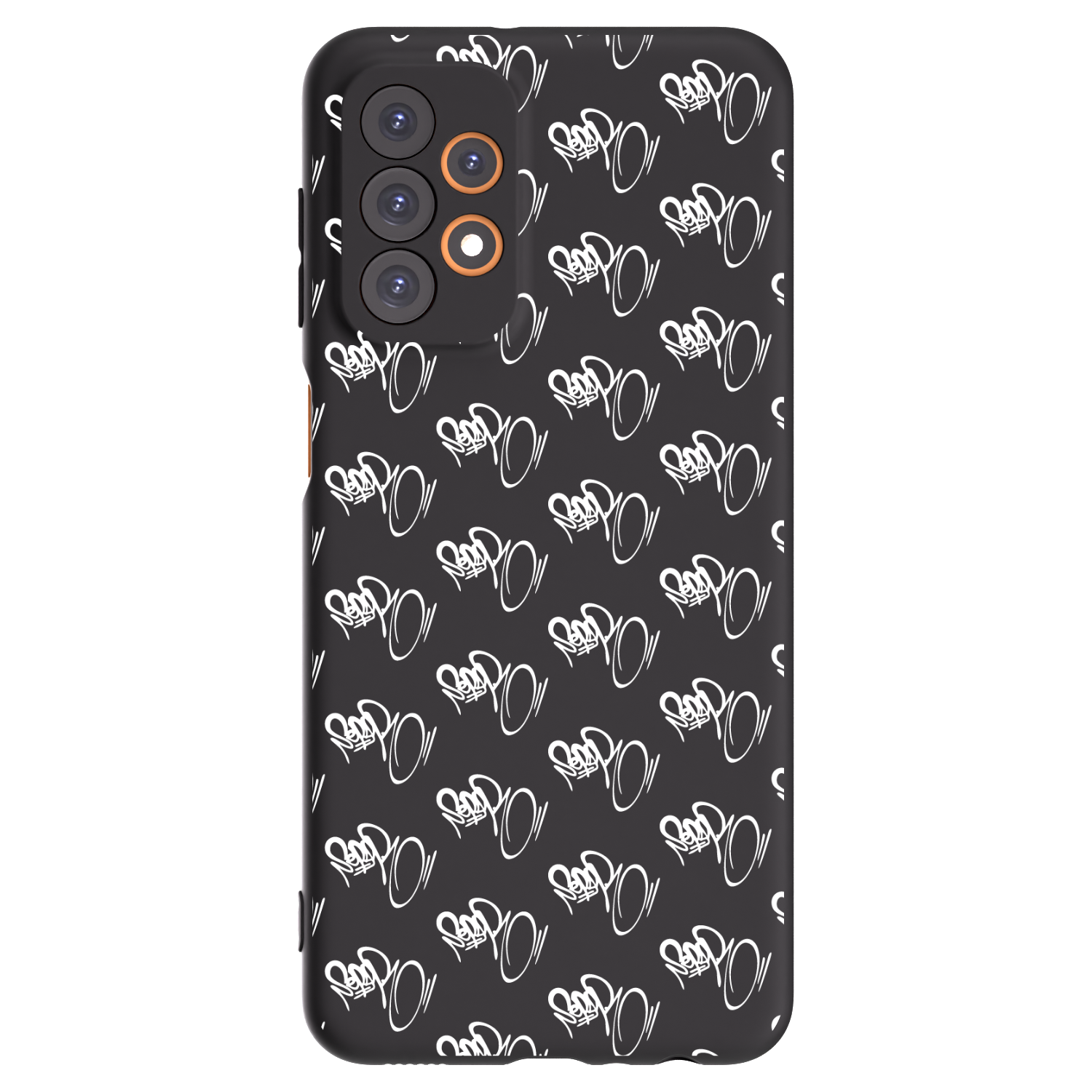 Picasee silikonový černý obal pro Samsung Galaxy A23 A236B 5G - Separ - White On Black
