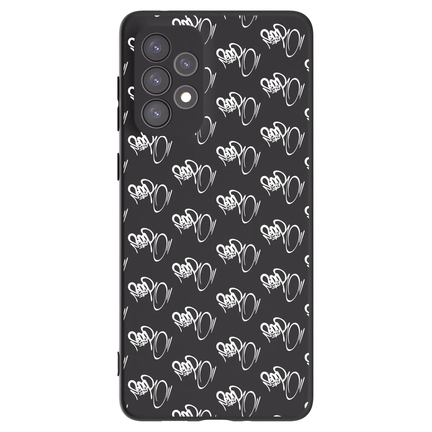 Picasee silikonový černý obal pro Samsung Galaxy A73 5G - Separ - White On Black