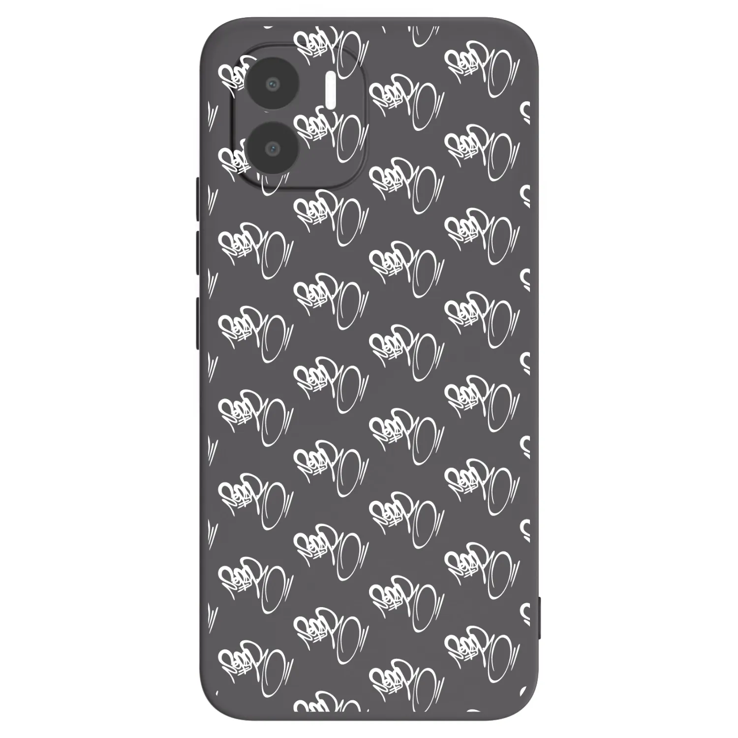 Picasee silikonový černý obal pro Xiaomi Redmi A1 - Separ - White On Black
