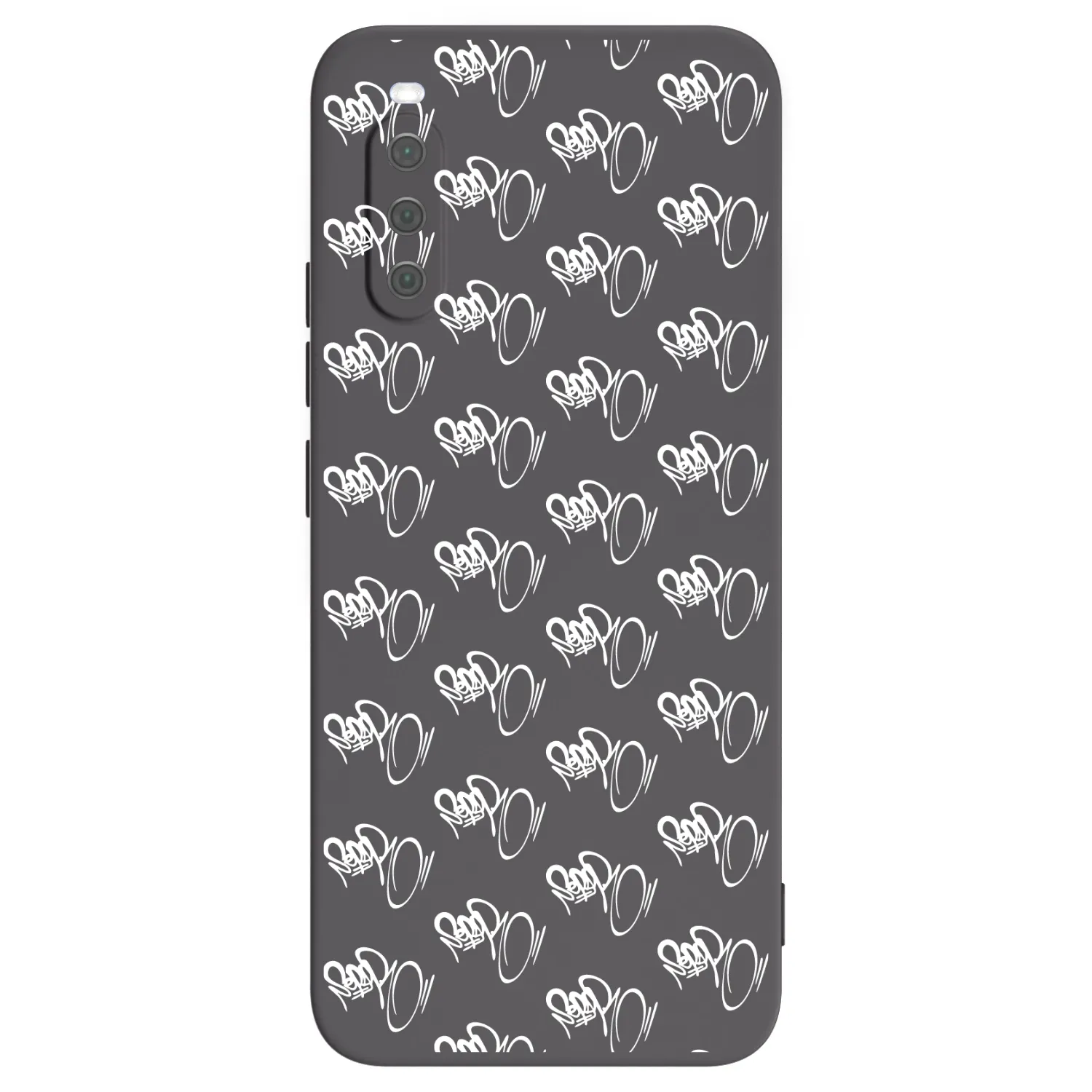 Picasee silikonový černý obal pro Sony Xperia 10 III - Separ - White On Black