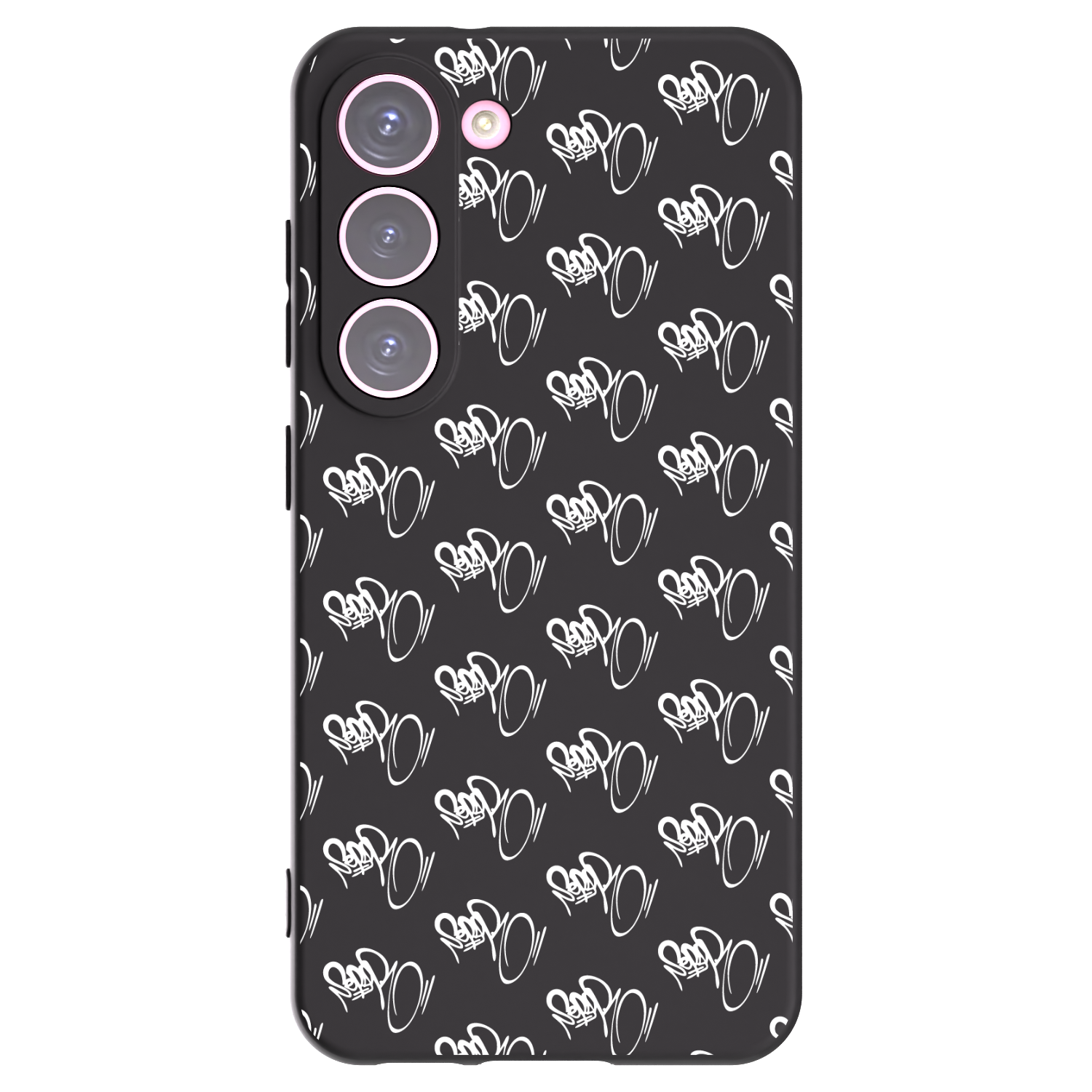 Picasee silikonový černý obal pro Samsung Galaxy S23 5G - Separ - White On Black