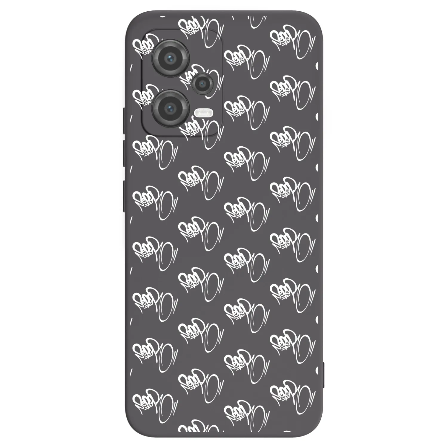 Picasee silikonový černý obal pro Xiaomi Poco X5 - Separ - White On Black