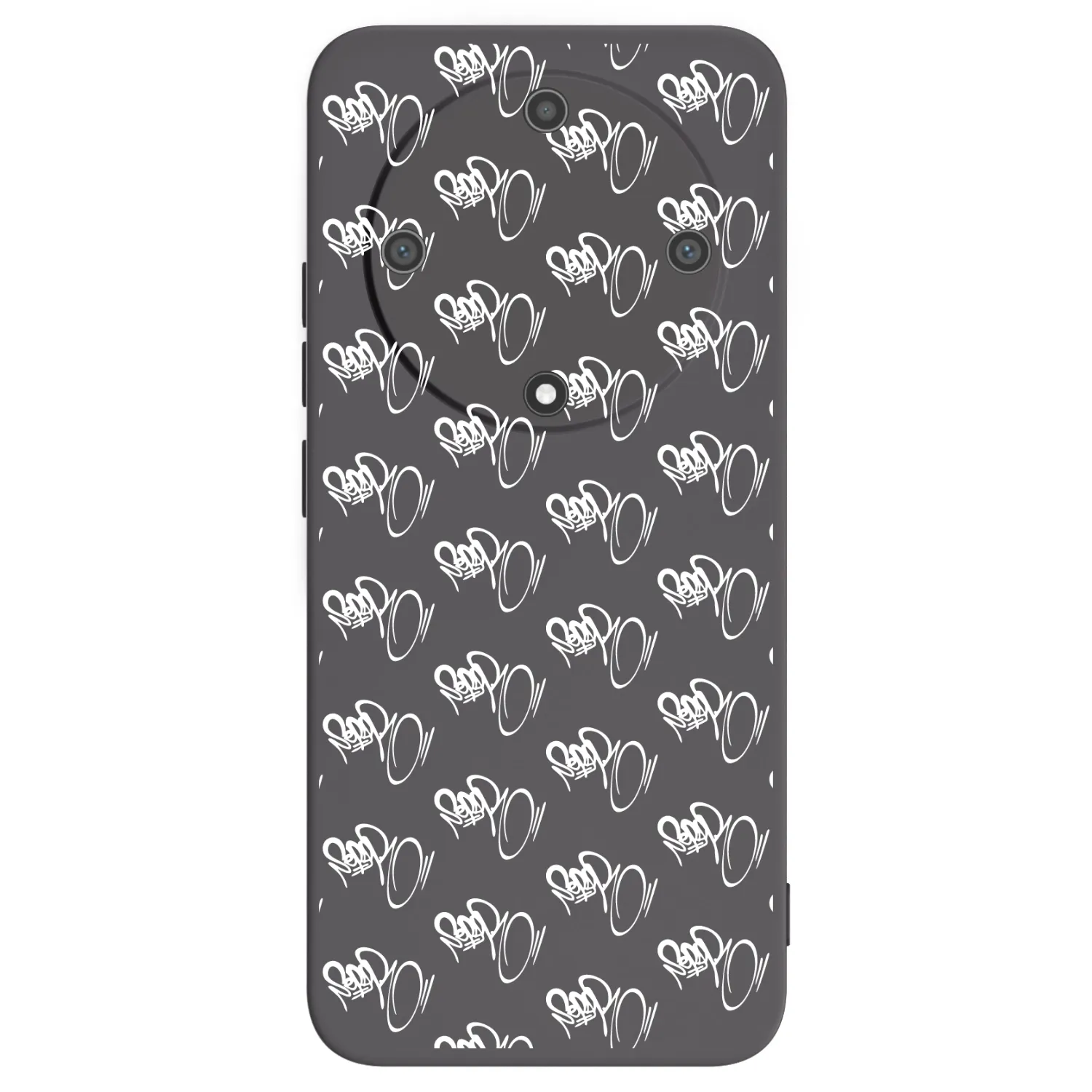 Picasee silikonový černý obal pro Honor Magic5 Lite 5G - Separ - White On Black