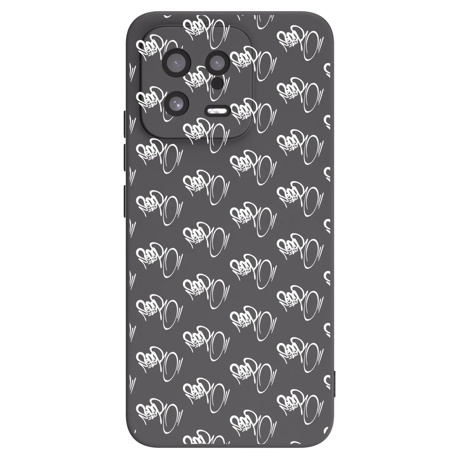 Picasee silikonový černý obal pro Xiaomi 13 - Separ - White On Black