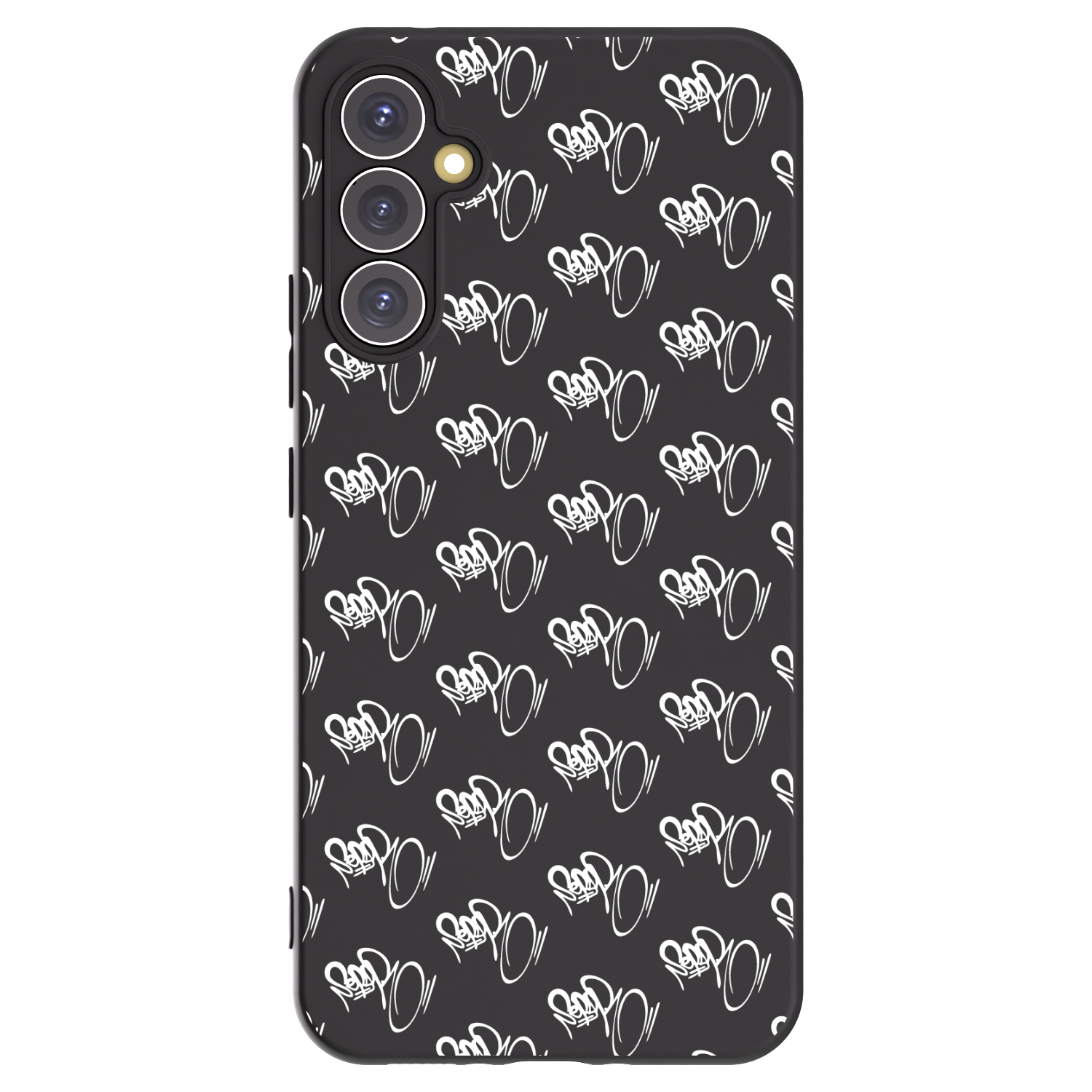 Picasee silikonový černý obal pro Samsung Galaxy A34 5G A346B - Separ - White On Black