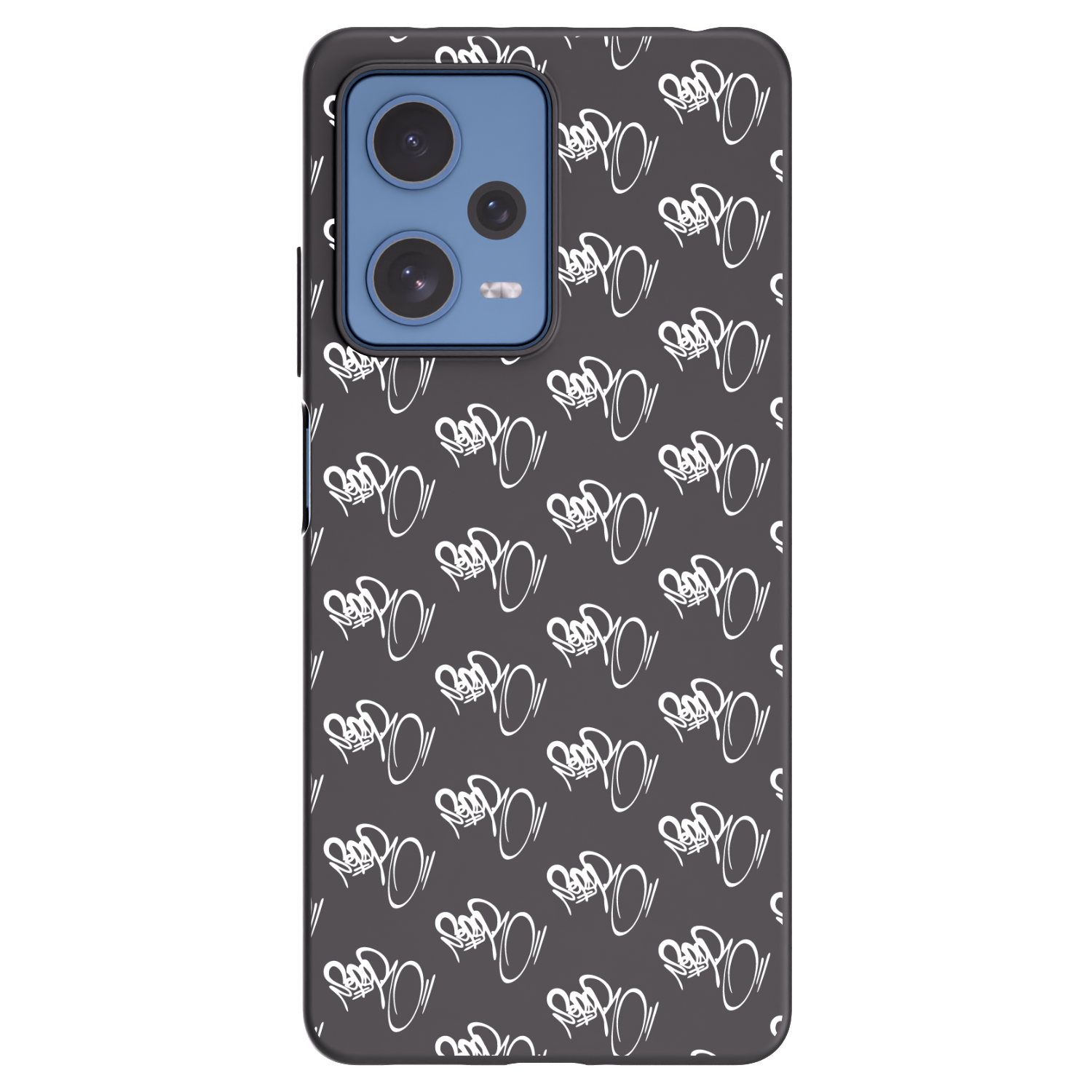 Picasee silikonový černý obal pro Xiaomi Redmi Note 12 Pro 5G - Separ - White On Black