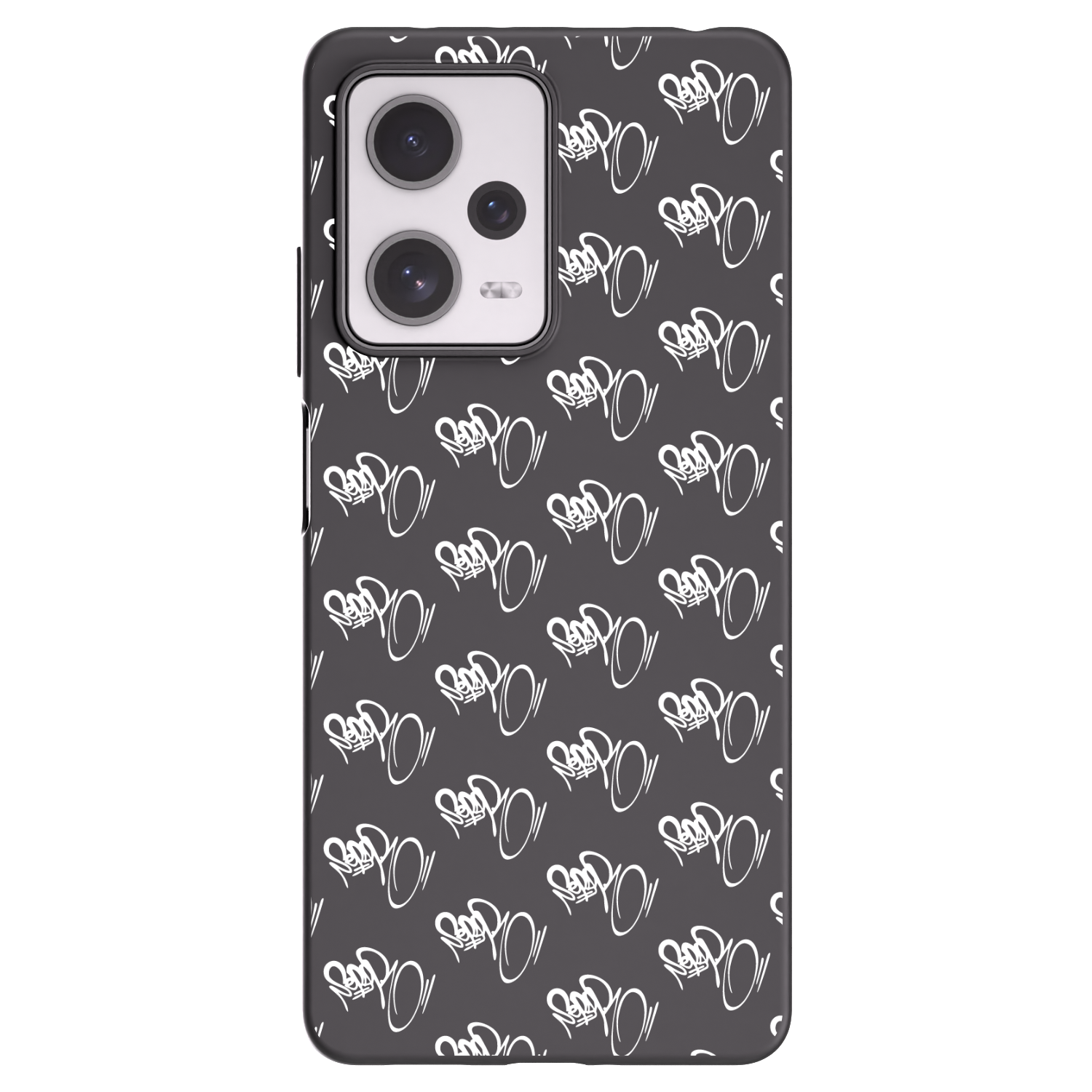 Picasee silikonový černý obal pro Xiaomi Redmi Note 12 Pro+ 5G - Separ - White On Black