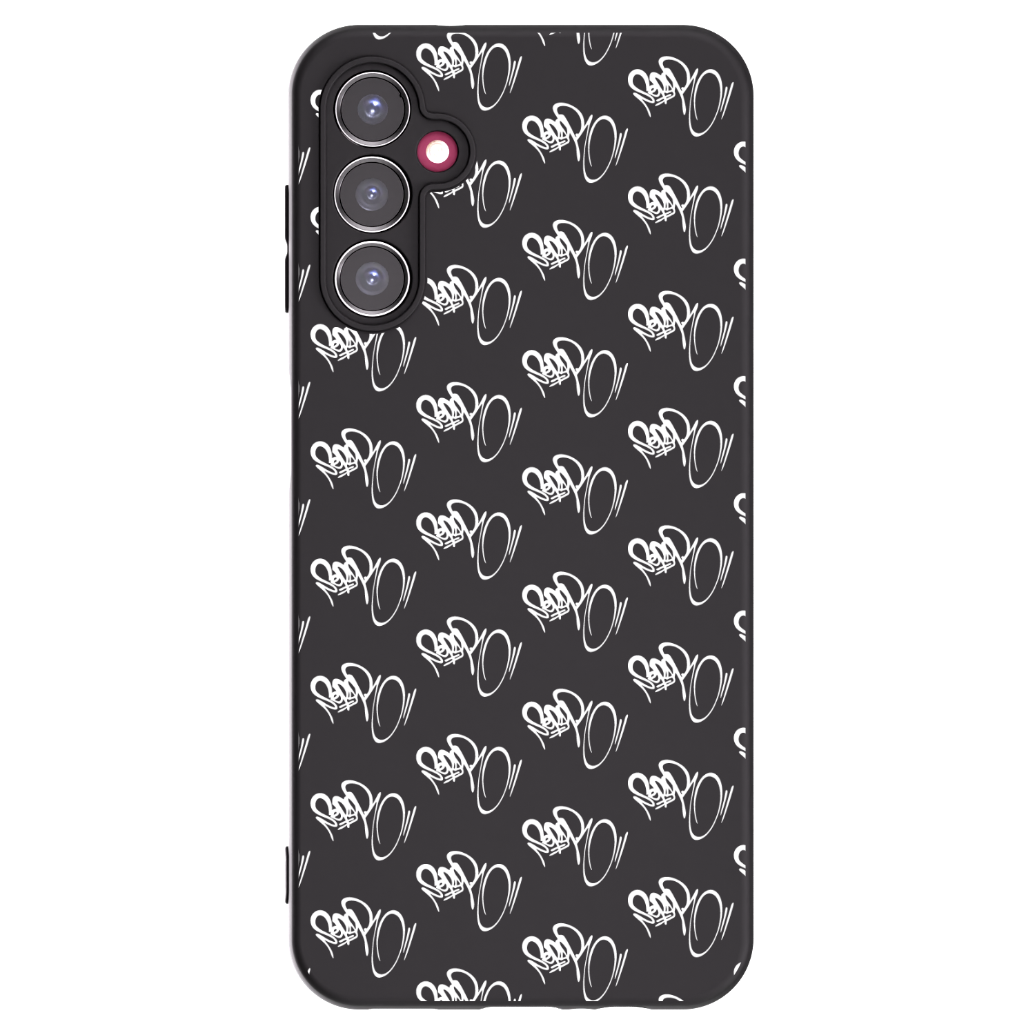 Picasee silikonový černý obal pro Samsung Galaxy A14 4G A145R - Separ - White On Black