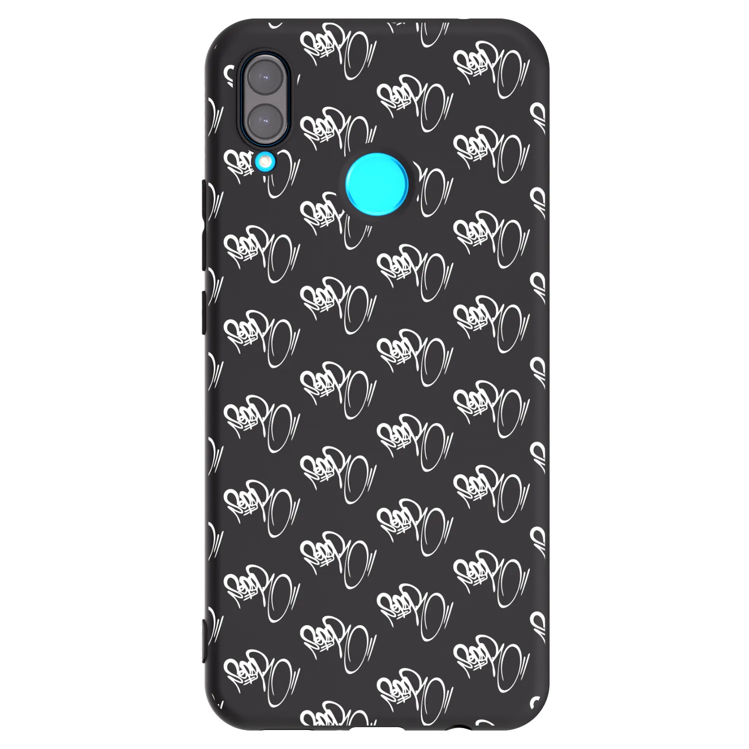 Picasee silikonový černý obal pro Huawei Nova 3i - Separ - White On Black