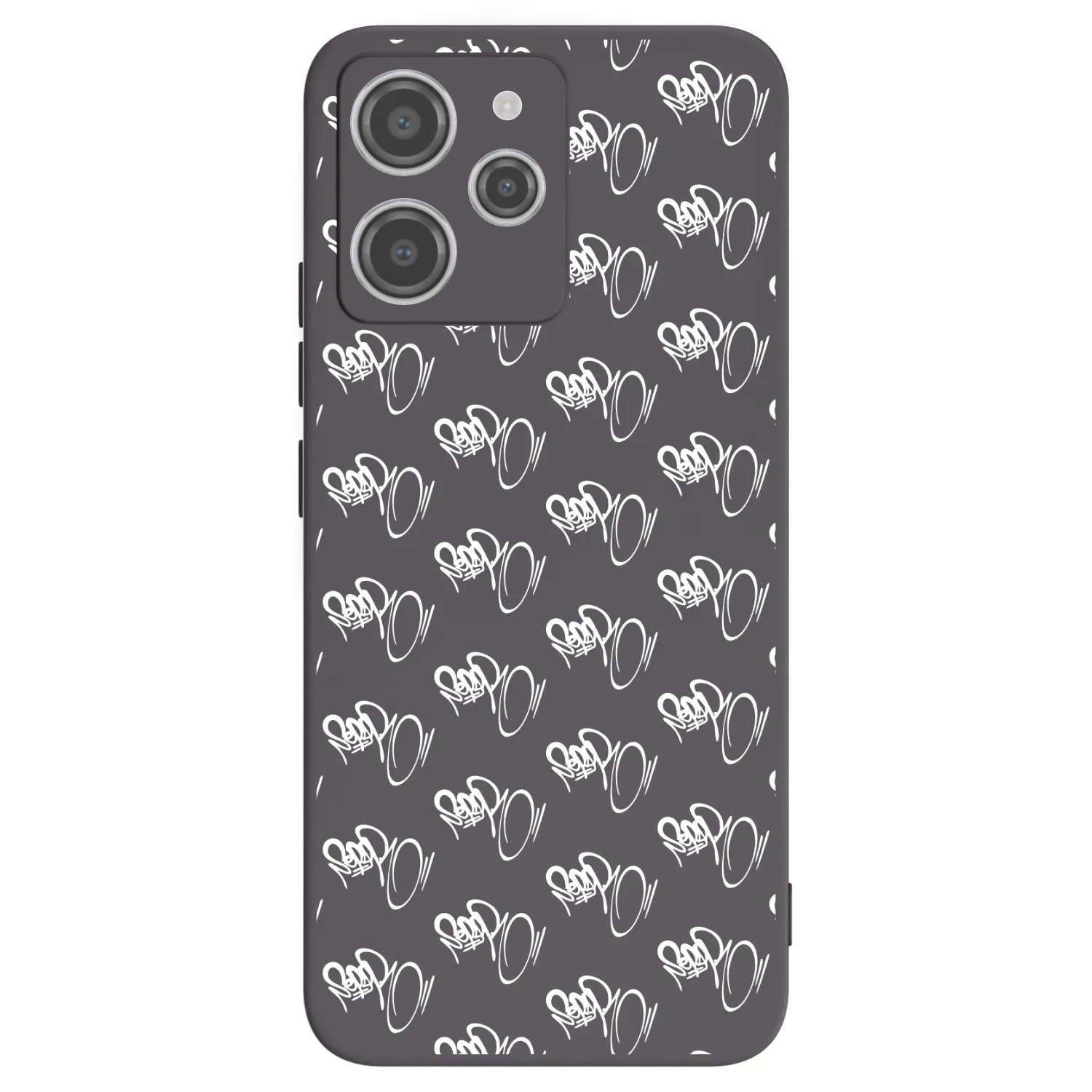 Picasee silikonový černý obal pro Xiaomi Redmi 12 4G - Separ - White On Black