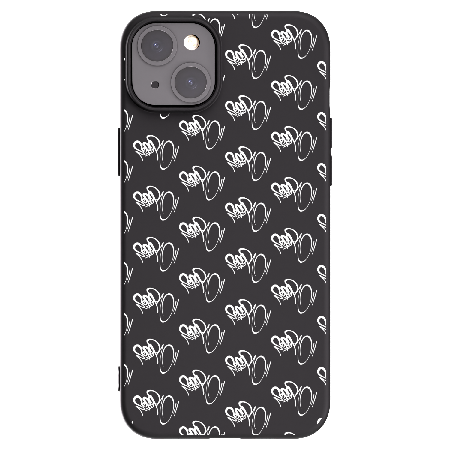Picasee silikonový černý obal pro Apple iPhone 15 Plus - Separ - White On Black
