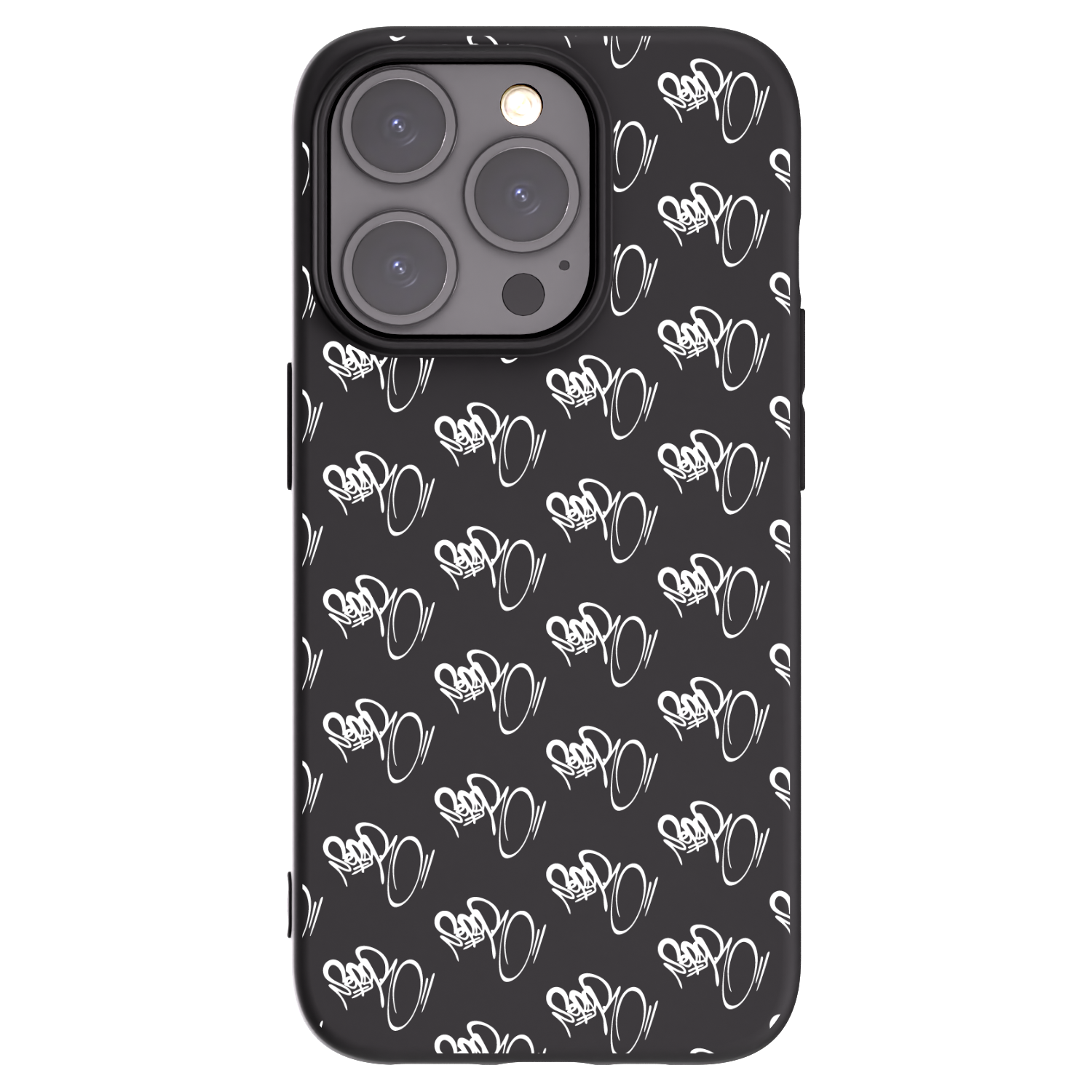 Picasee silikonový černý obal pro Apple iPhone 15 Pro - Separ - White On Black