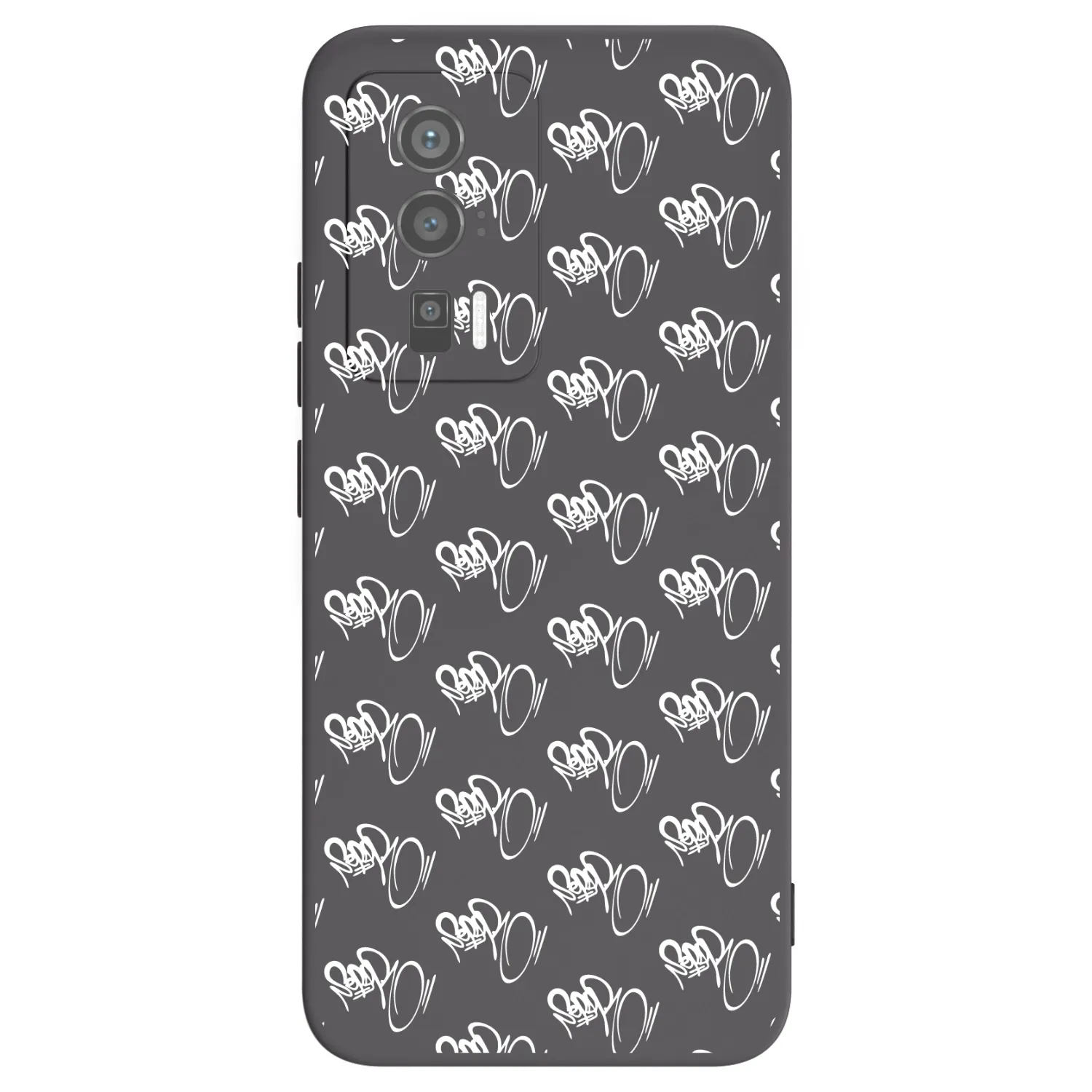 Picasee silikonový černý obal pro Xiaomi Poco F5 Pro 5G - Separ - White On Black