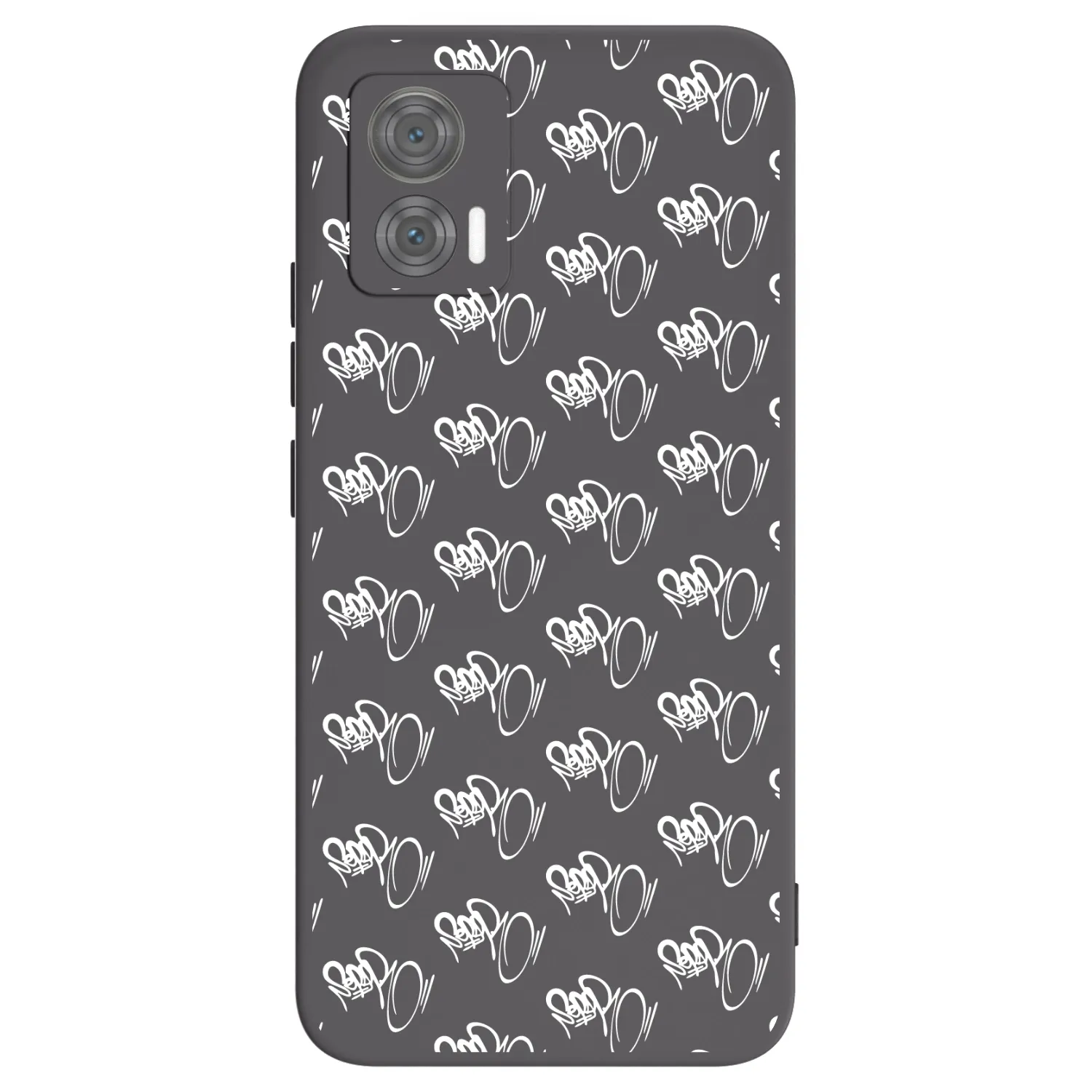 Picasee silikonový černý obal pro Motorola Edge 30 Neo - Separ - White On Black