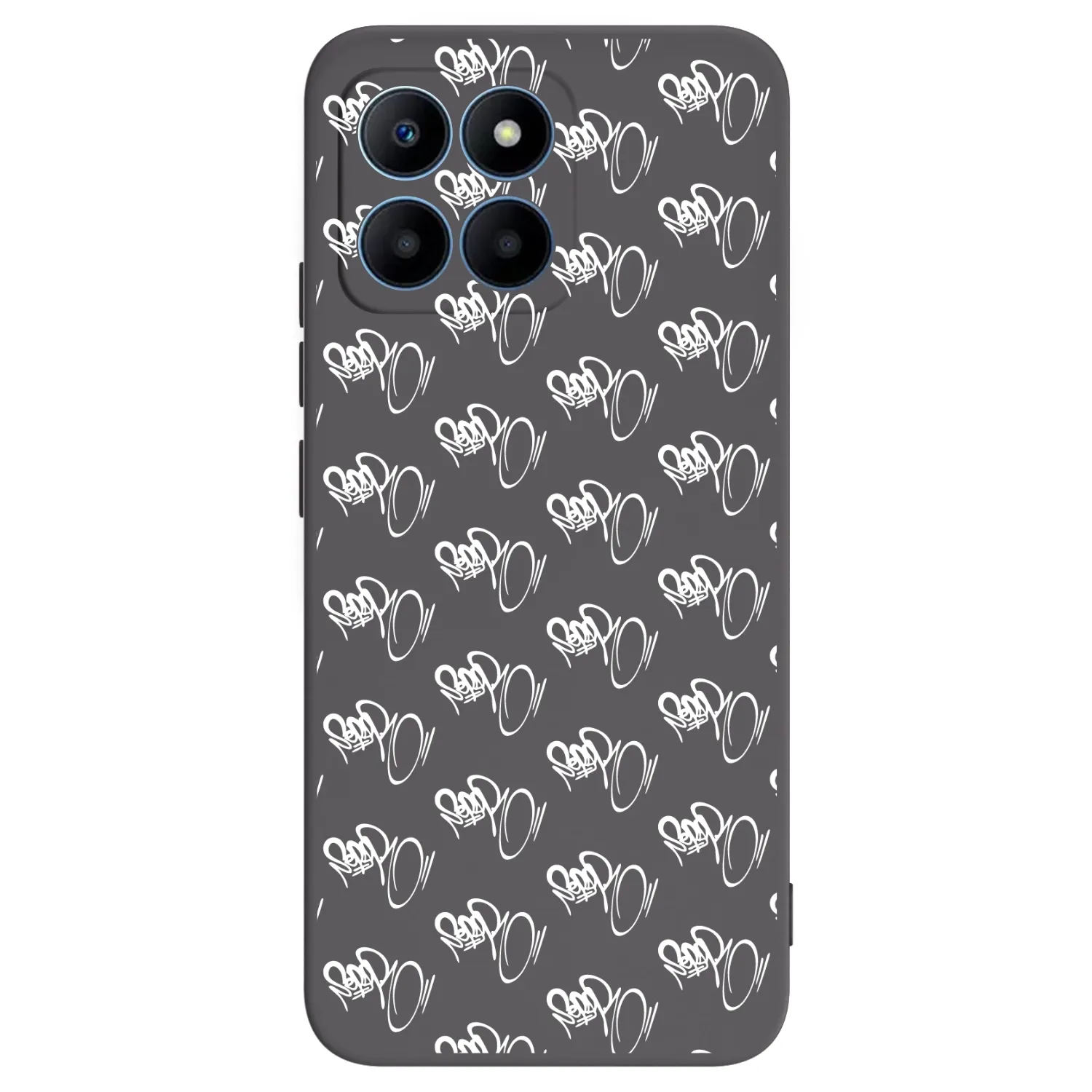 Picasee silikonový černý obal pro Honor 70 Lite - Separ - White On Black