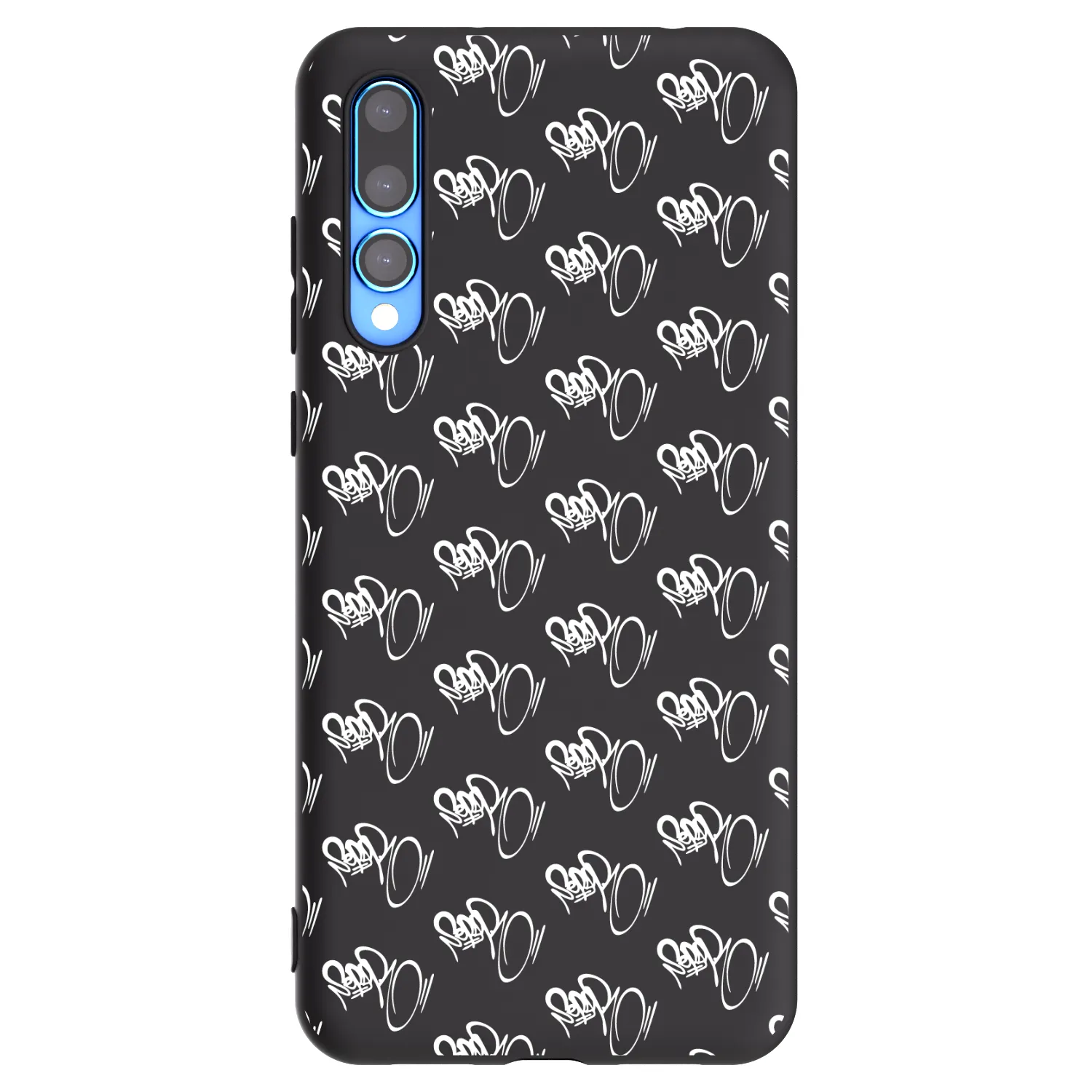 Picasee silikonový černý obal pro Huawei P20 Pro - Separ - White On Black