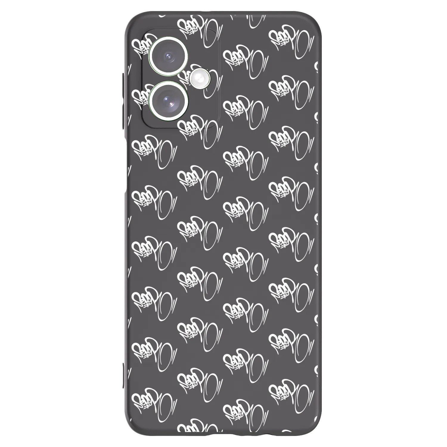 Picasee silikonový černý obal pro Motorola Moto G54 5G - Separ - White On Black