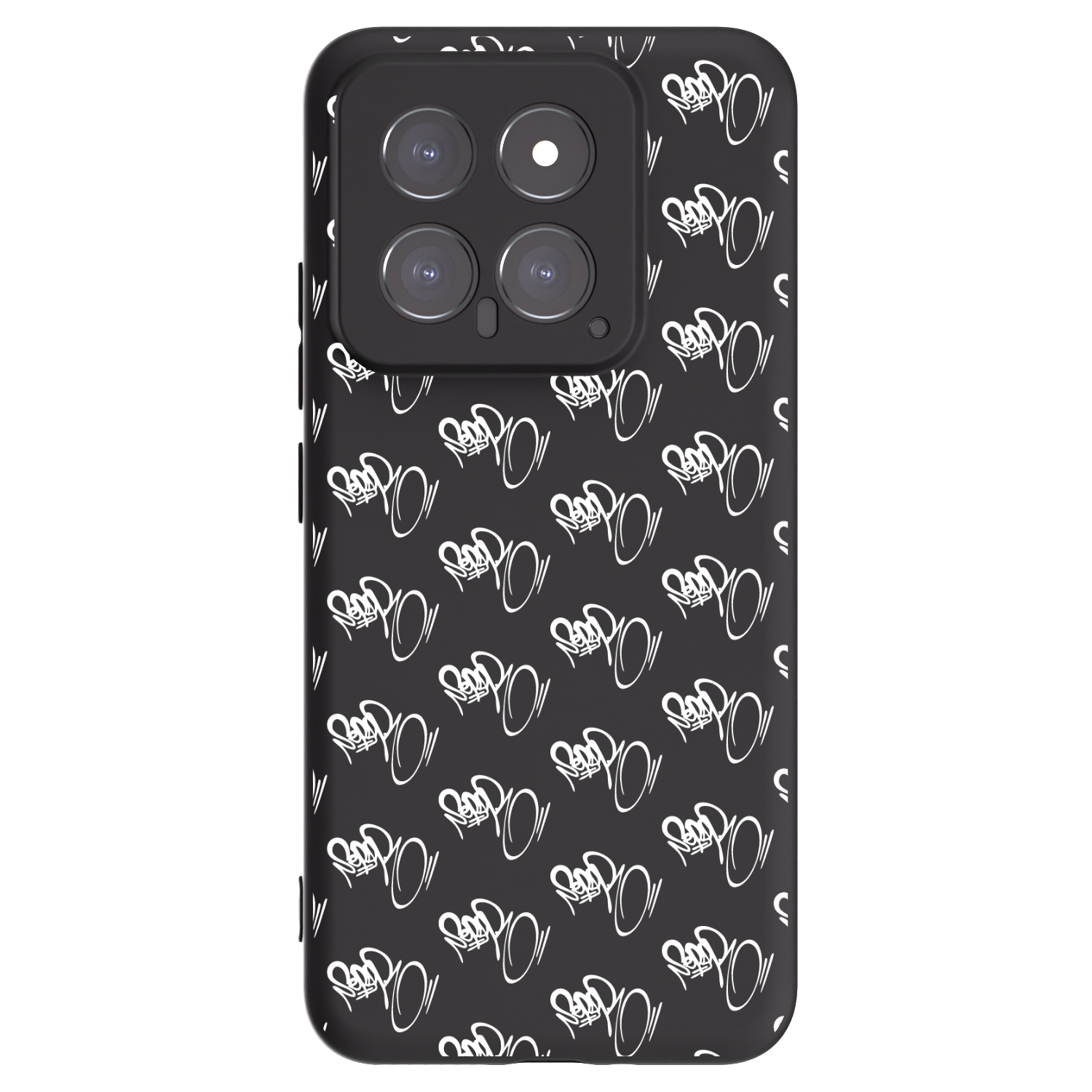 Picasee silikonový černý obal pro Xiaomi 14 - Separ - White On Black