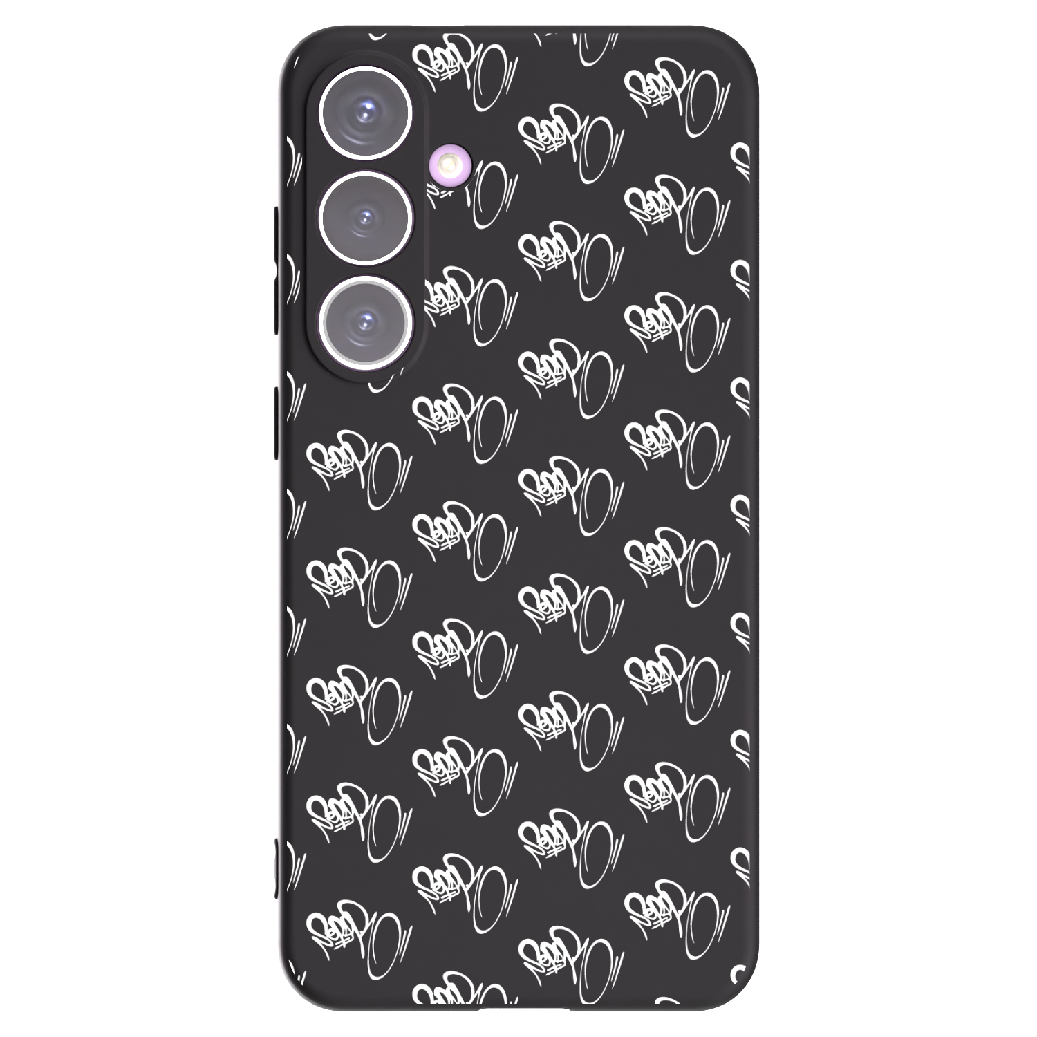 Picasee silikonový černý obal pro Samsung Galaxy S24+ S926B 5G - Separ - White On Black
