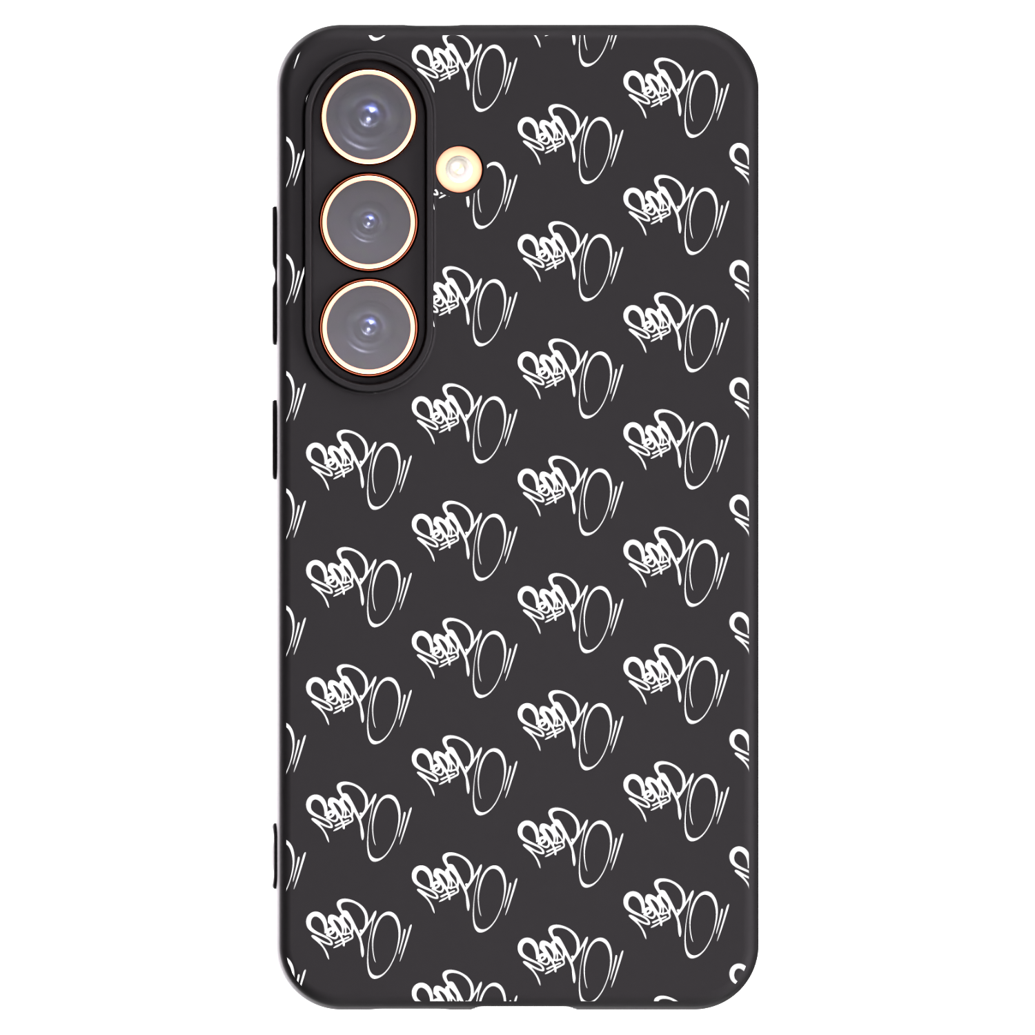 Picasee silikonový černý obal pro Samsung Galaxy S24 S921B 5G - Separ - White On Black