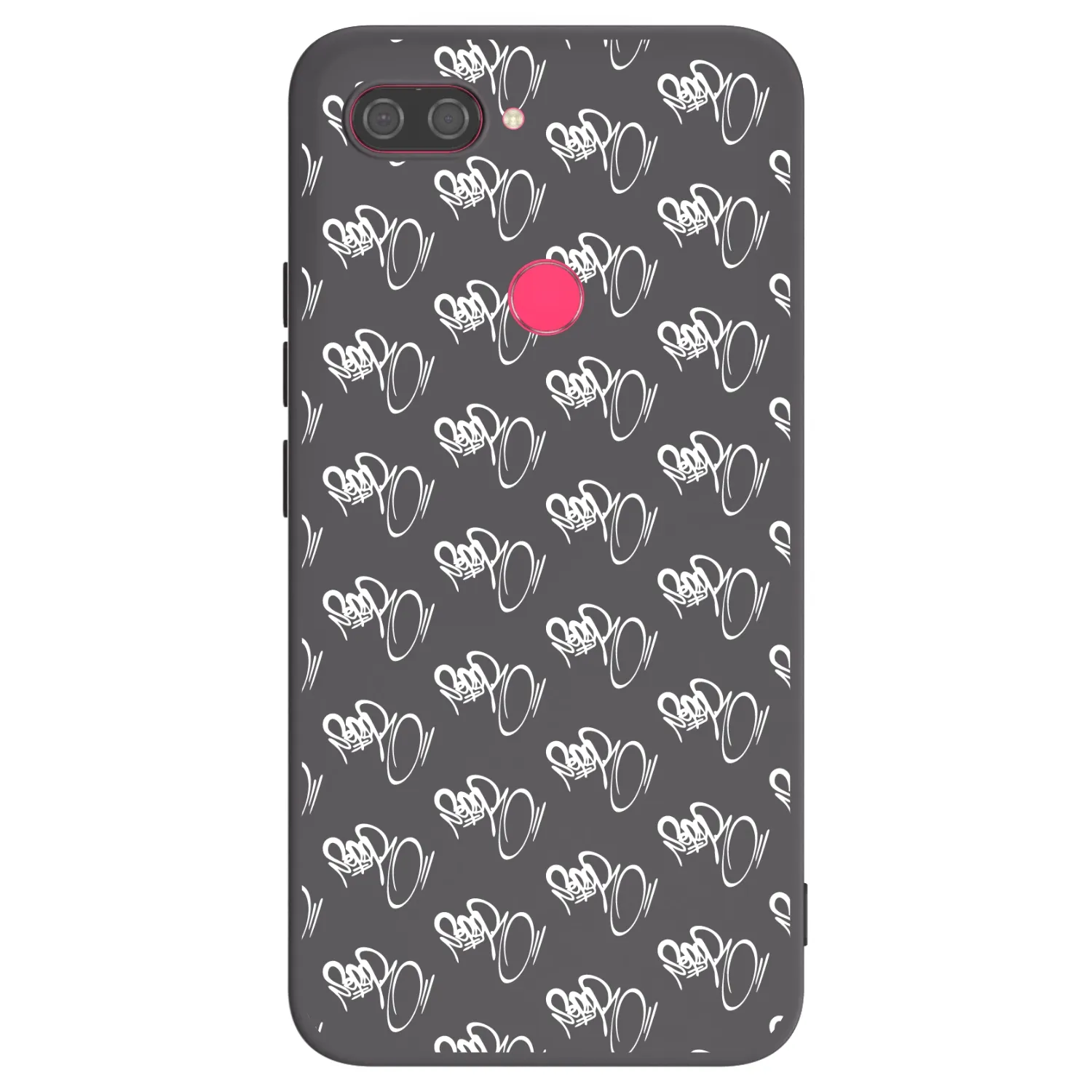 Picasee silikonový černý obal pro Xiaomi Mi 8 Lite - Separ - White On Black