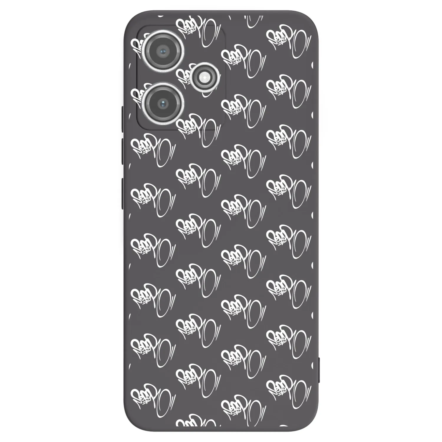 Picasee silikonový černý obal pro Xiaomi Redmi 12 5G - Separ - White On Black
