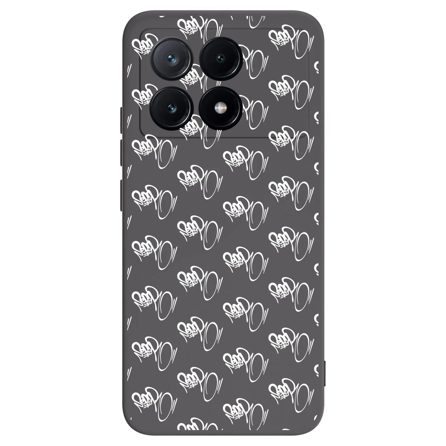 Picasee silikonový černý obal pro Xiaomi Poco X6 Pro - Separ - White On Black