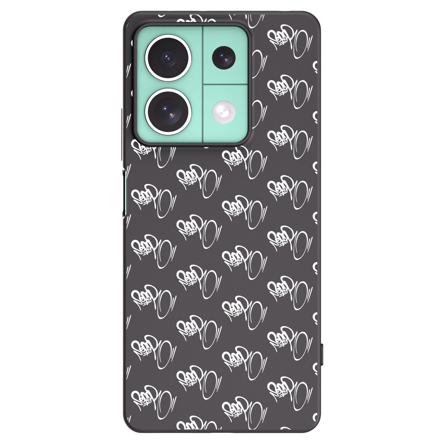 Picasee silikonový černý obal pro Xiaomi Redmi Note 13 5G - Separ - White On Black