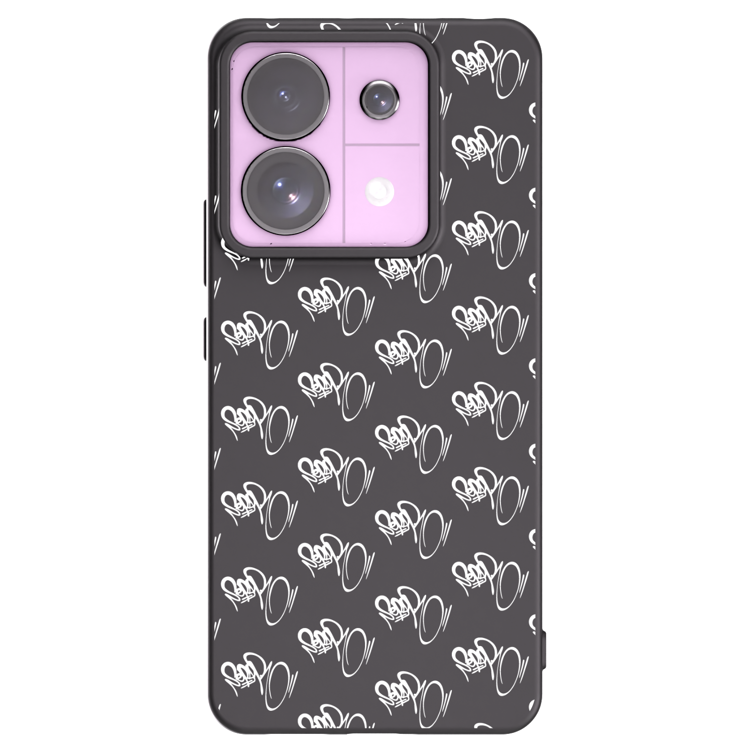 Picasee silikonový černý obal pro Xiaomi Redmi Note 13 Pro 5G - Separ - White On Black