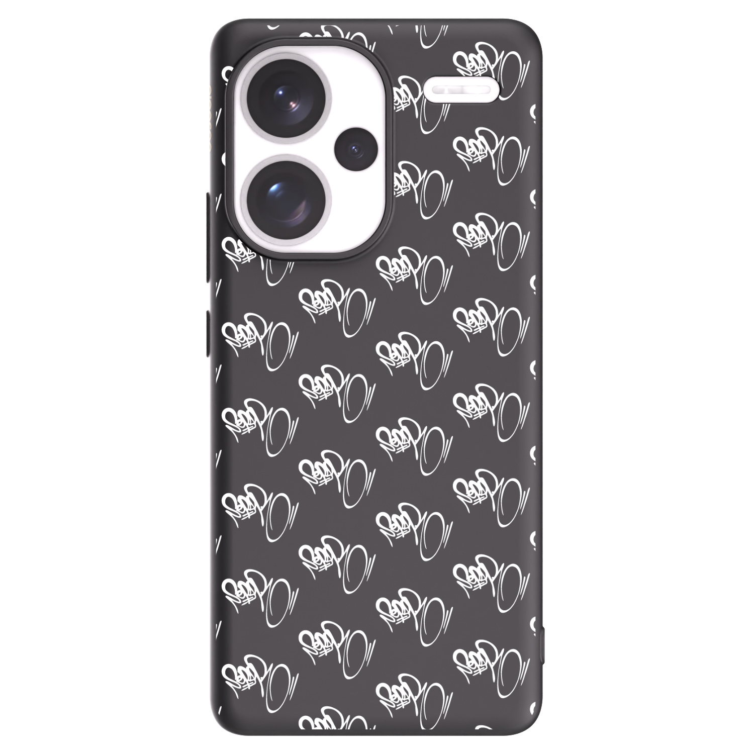 Picasee silikonový černý obal pro Xiaomi Redmi Note 13 Pro+ 5G - Separ - White On Black