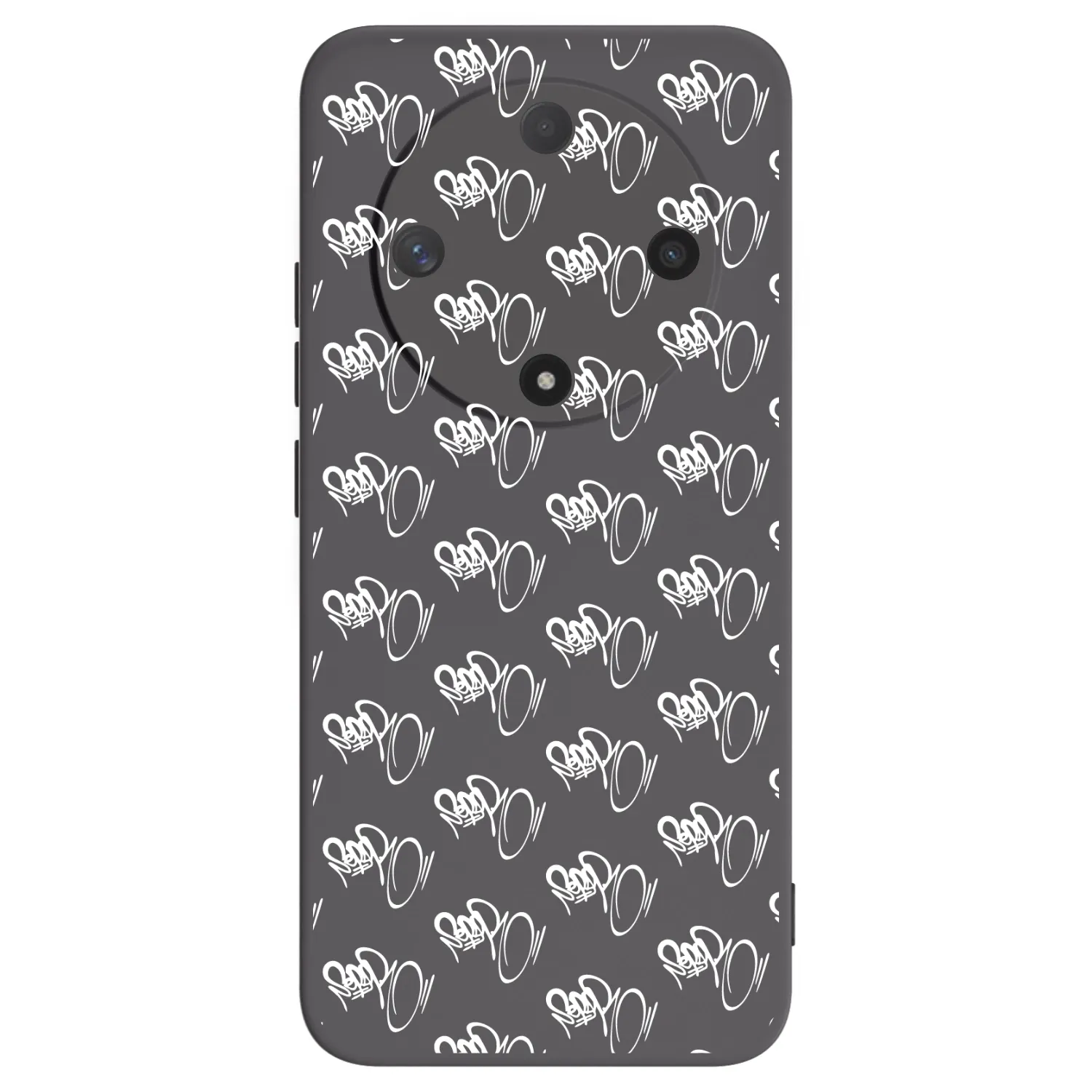 Picasee silikonový černý obal pro Honor Magic6 Lite 5G - Separ - White On Black
