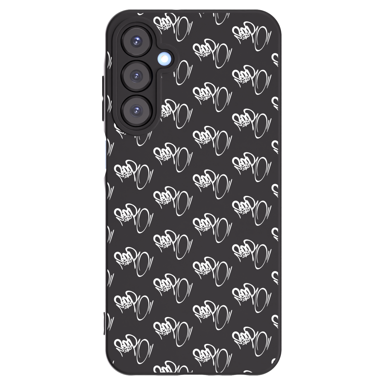 Picasee silikonový černý obal pro Samsung Galaxy A25 A256B 5G - Separ - White On Black