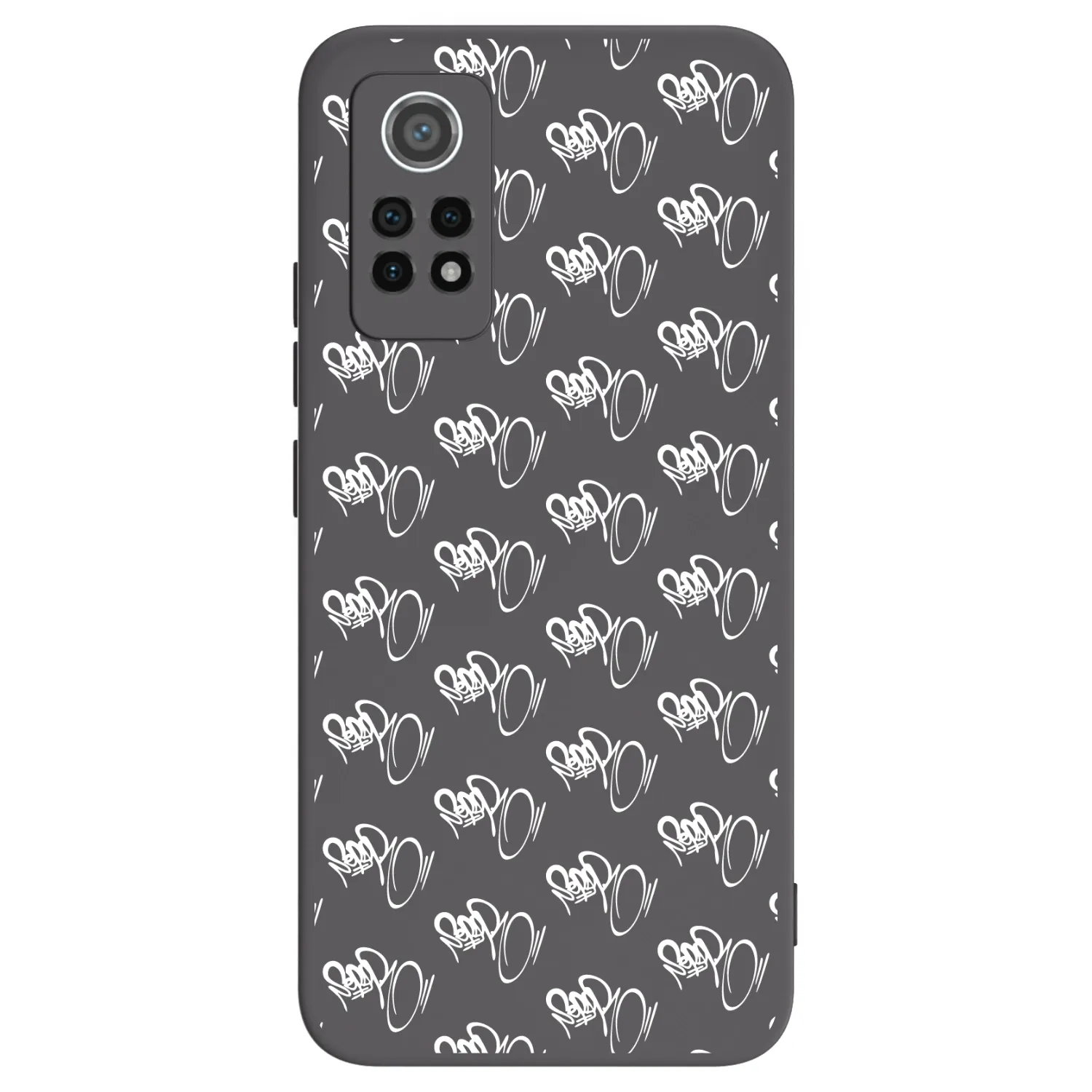 Picasee silikonový černý obal pro Xiaomi Redmi Note 12 Pro 4G - Separ - White On Black