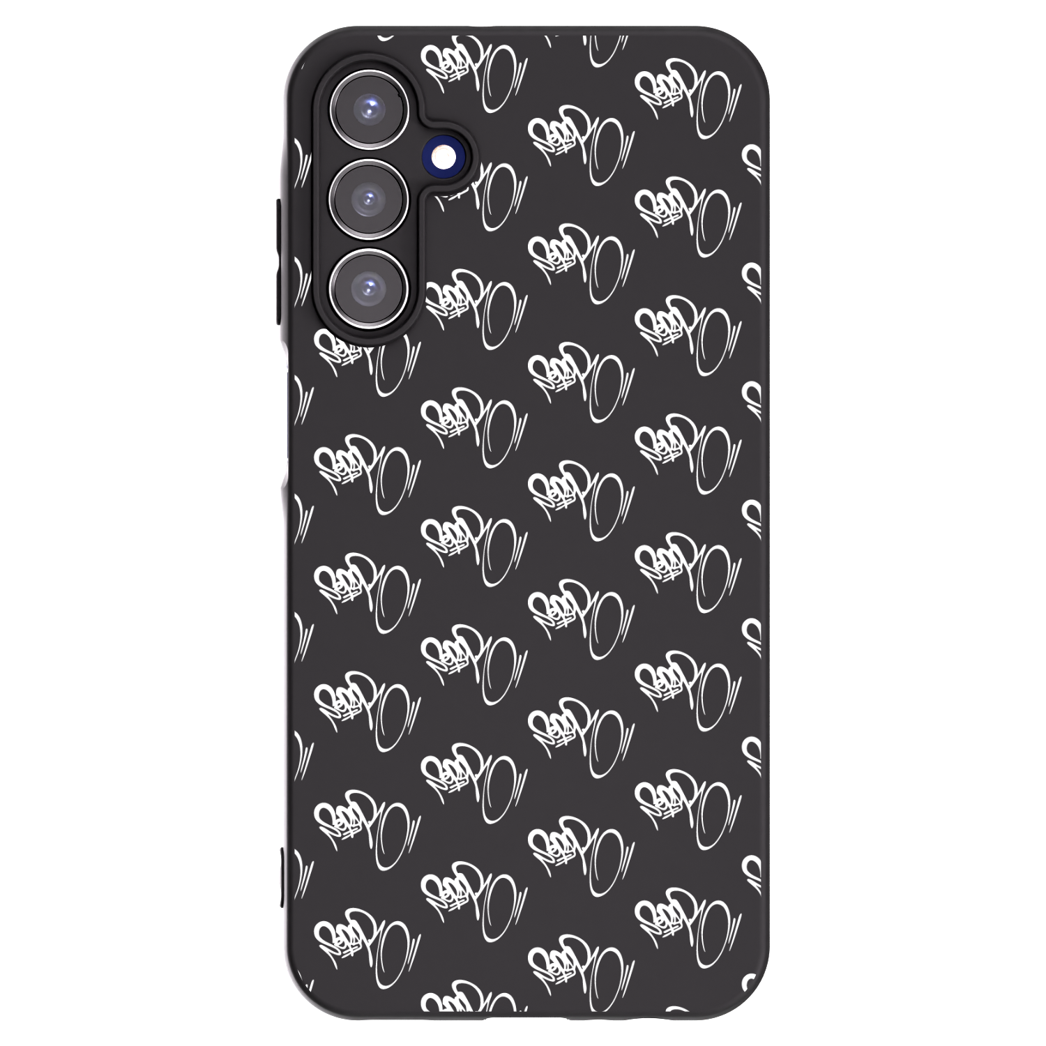 Picasee silikonový černý obal pro Samsung Galaxy A15 A155F 4G - Separ - White On Black