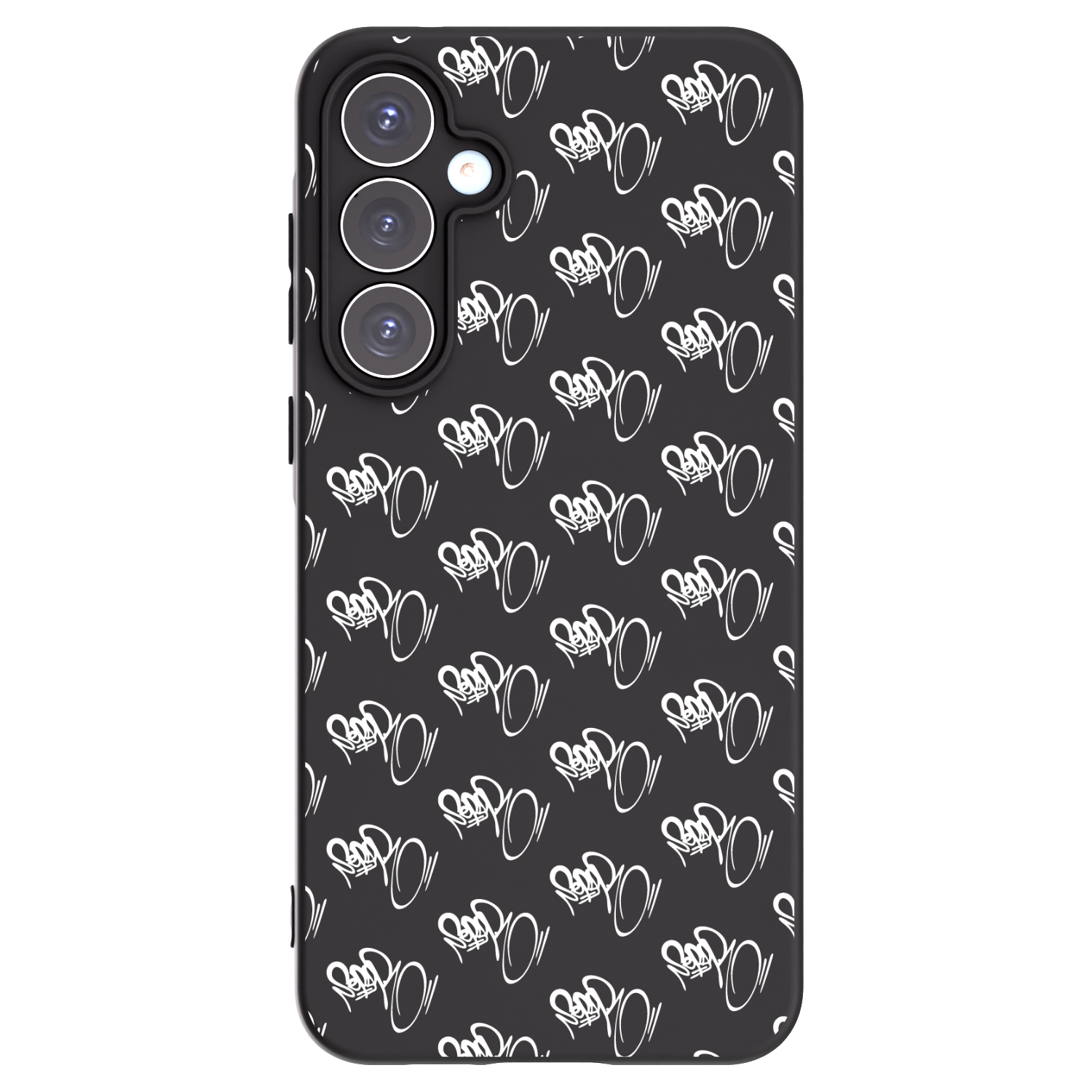 Picasee silikonový černý obal pro Samsung Galaxy A55 5G A556B - Separ - White On Black