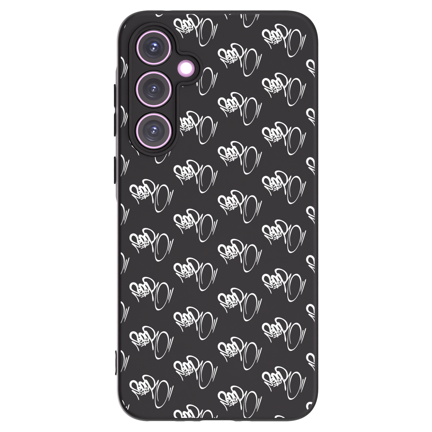 Picasee silikonový černý obal pro Samsung Galaxy A35 5G A356B - Separ - White On Black