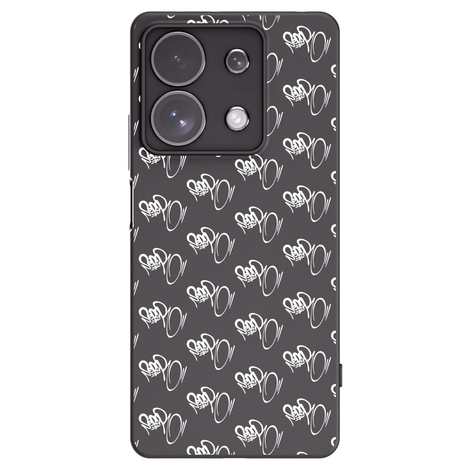 Picasee silikonový černý obal pro Xiaomi Redmi Note 13 Pro 4G - Separ - White On Black