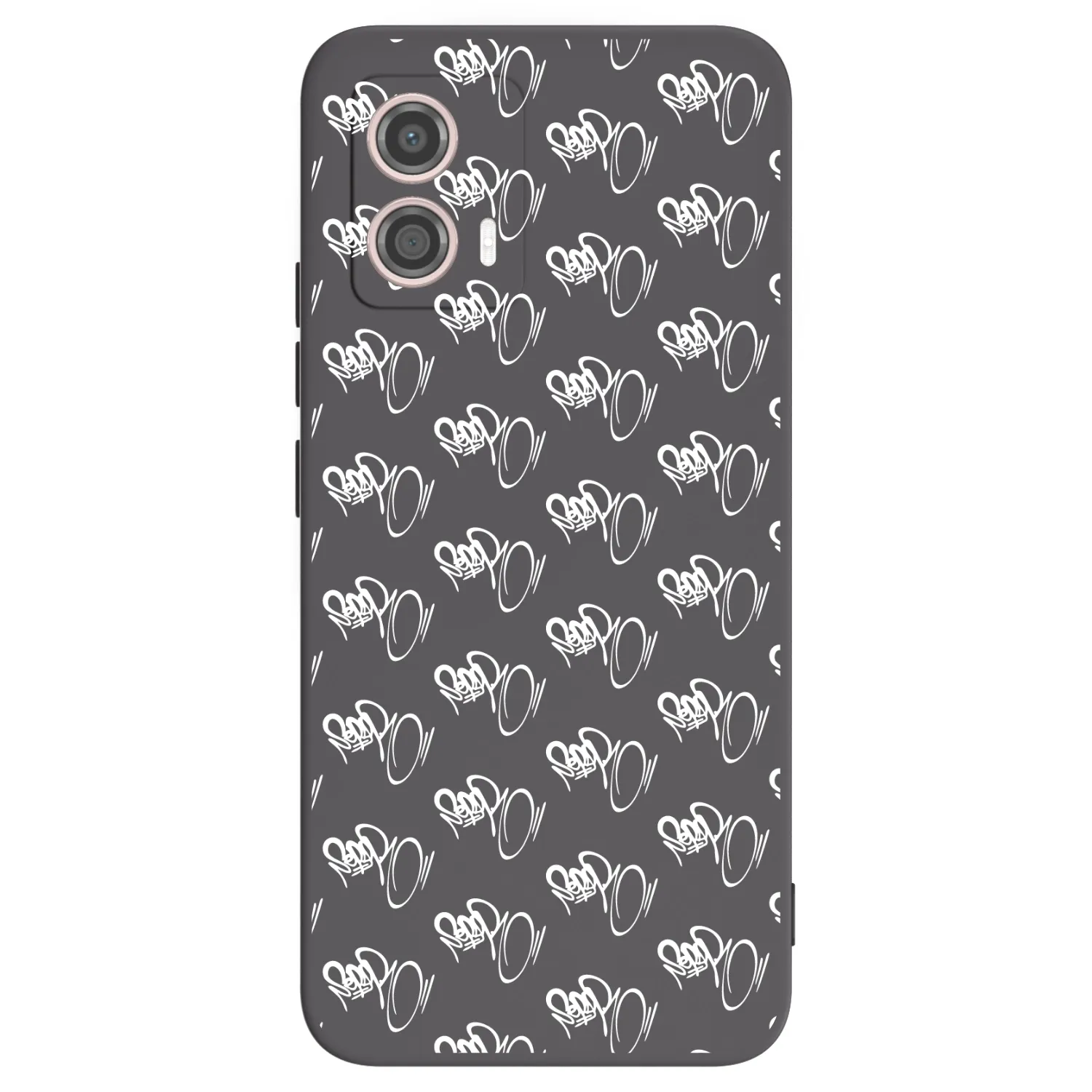 Picasee silikonový černý obal pro Motorola Moto G53 5G - Separ - White On Black