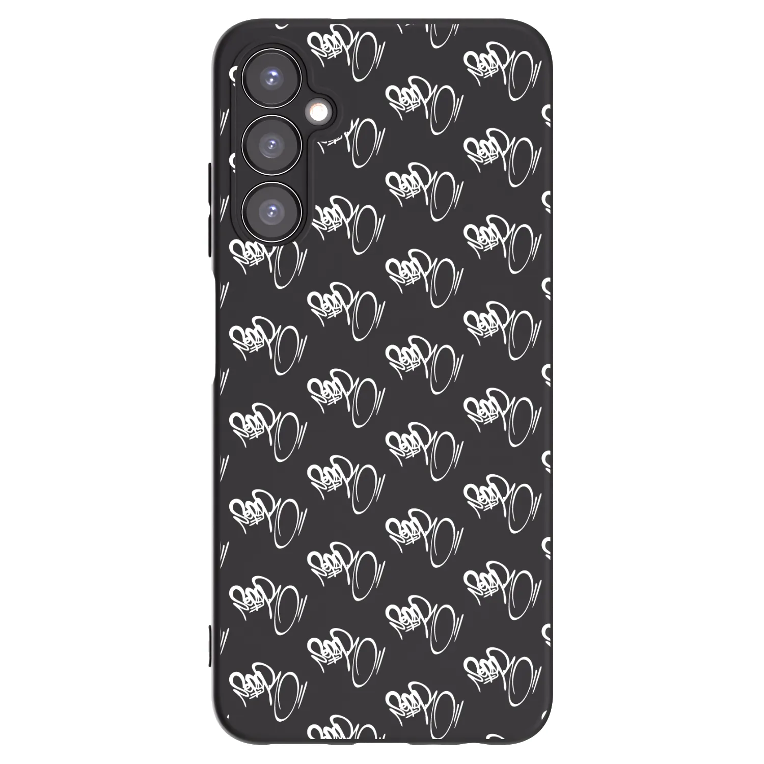Picasee silikonový černý obal pro Samsung Galaxy A05s A057G - Separ - White On Black